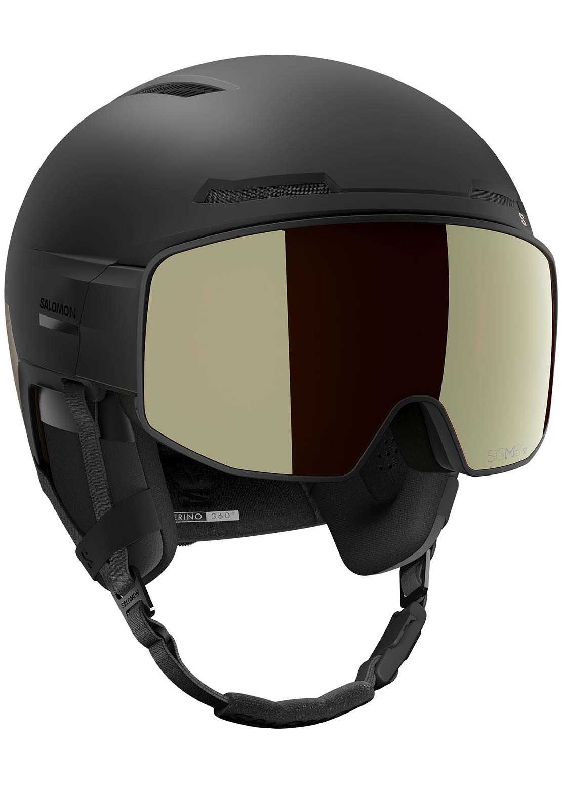 Salomon Unisex Driver Prime Sigma Plus MIPS Snow Helmet Black Light Bronze
