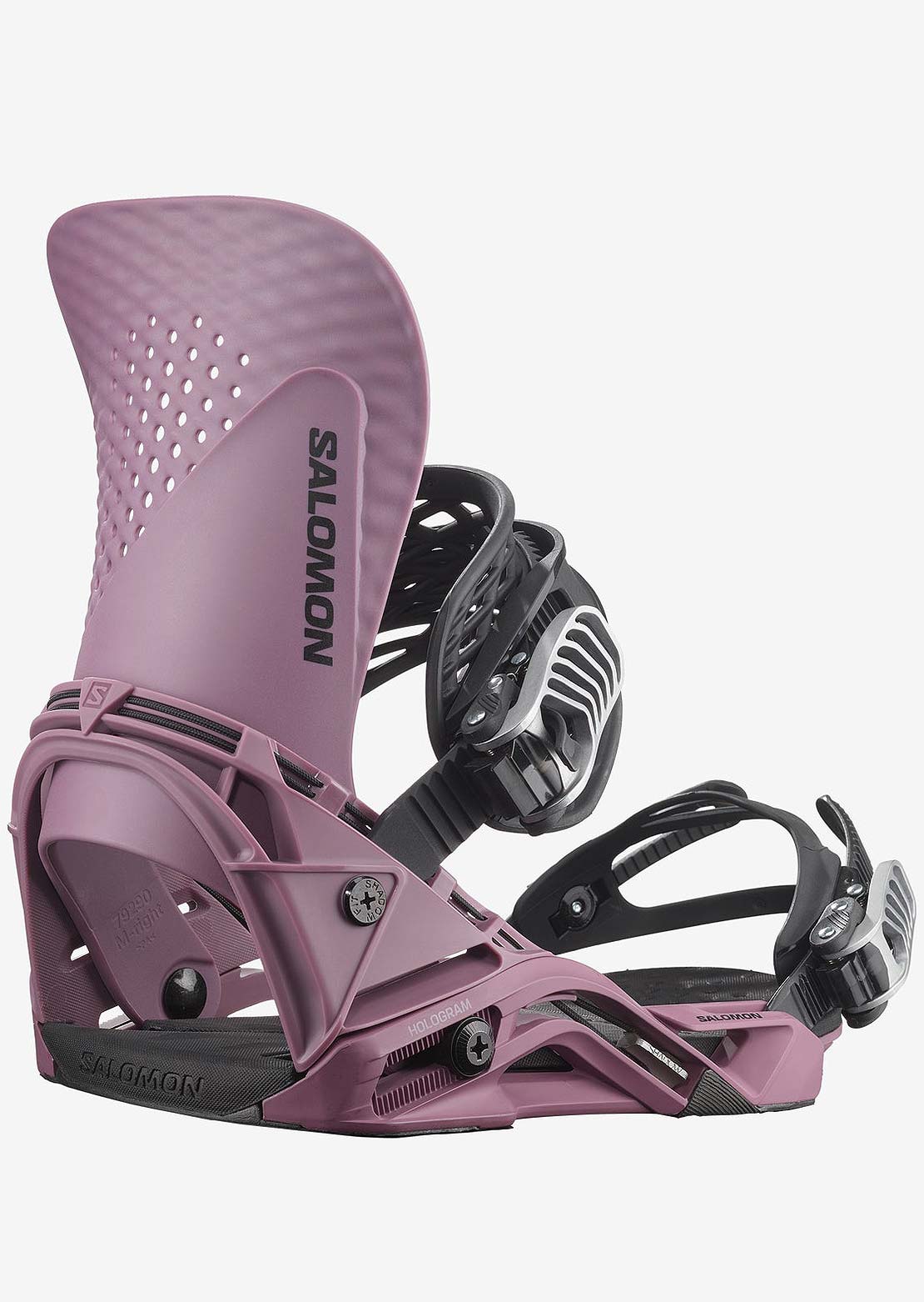 Salomon Unisex Hologram Snowboard Bindings Grape Shake