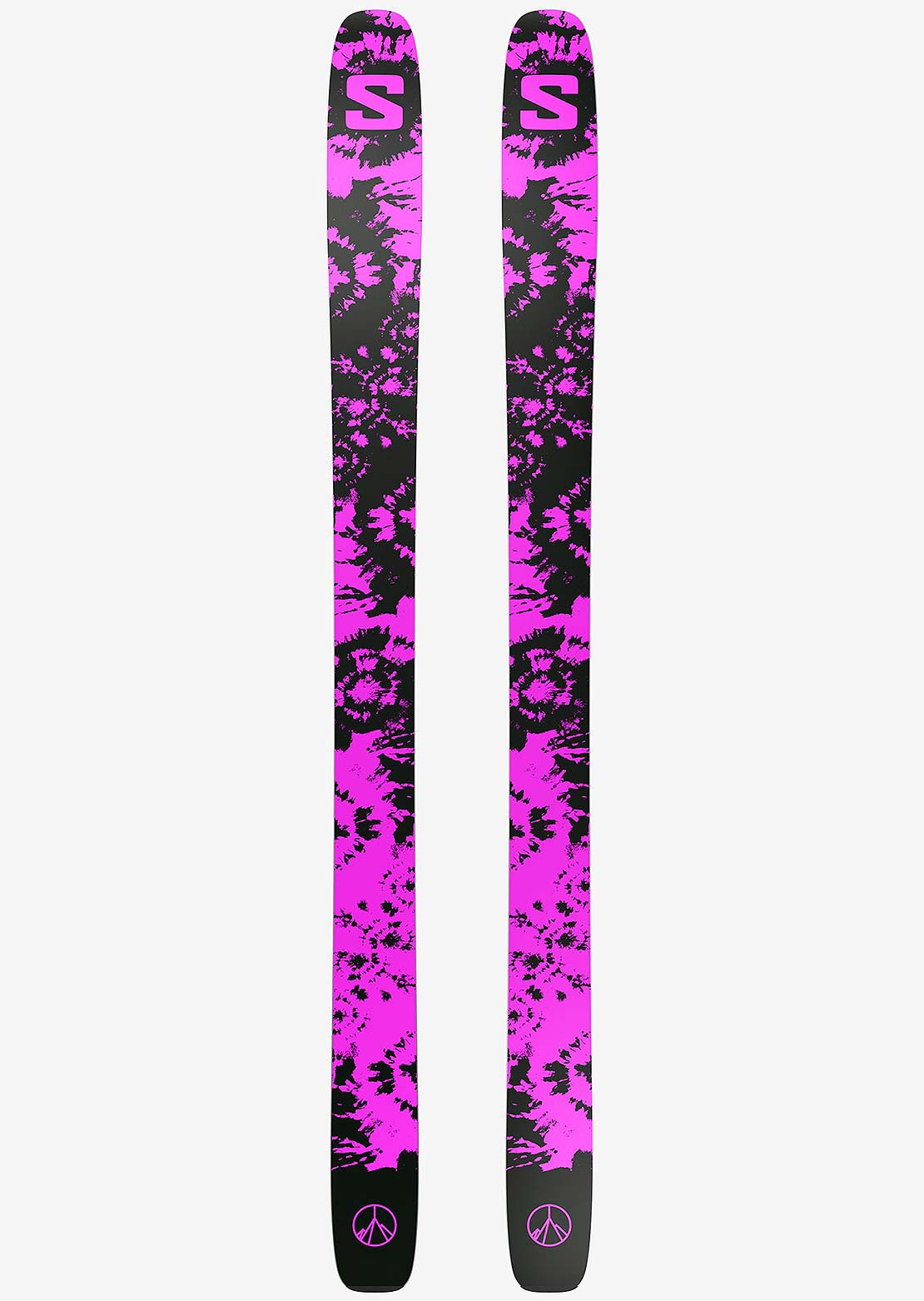 Salomon Unisex QST X Freeride Skis Black/Shocking Pink/Lunar Rock
