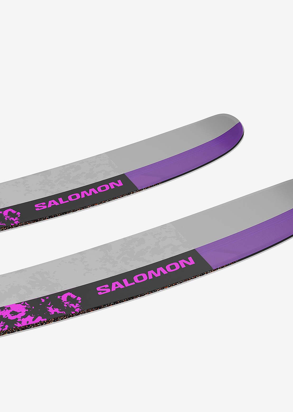 Salomon Unisex QST X Freeride Skis Black/Shocking Pink/Lunar Rock