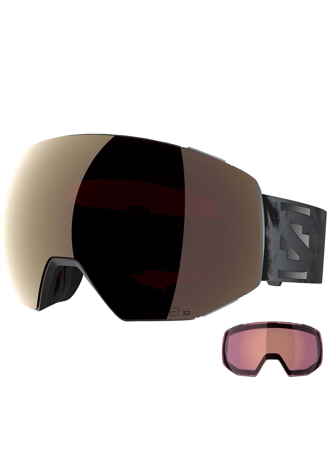 Salomon Unisex Radium Prime Sigma Snow Goggles Black