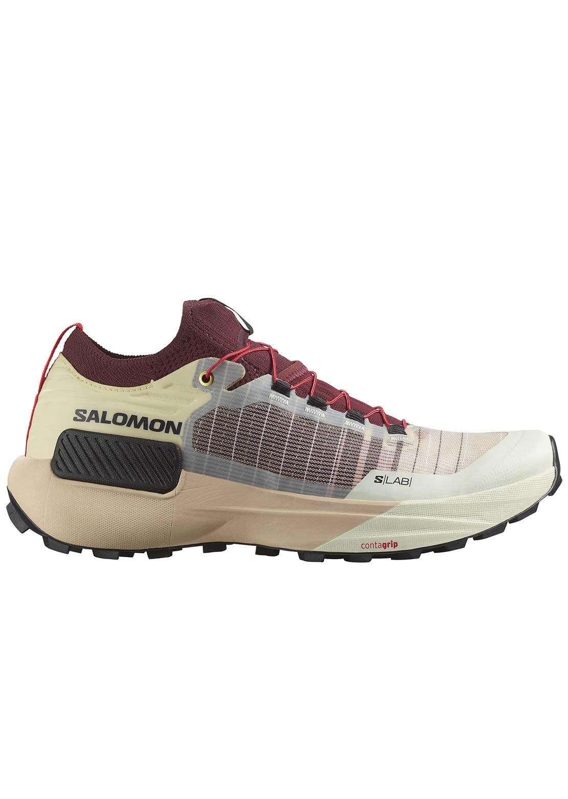 Salomon Unisex S/LAB Genesis Trail Running Shoes Vanilla Ice/Decadent Chocolate/Black
