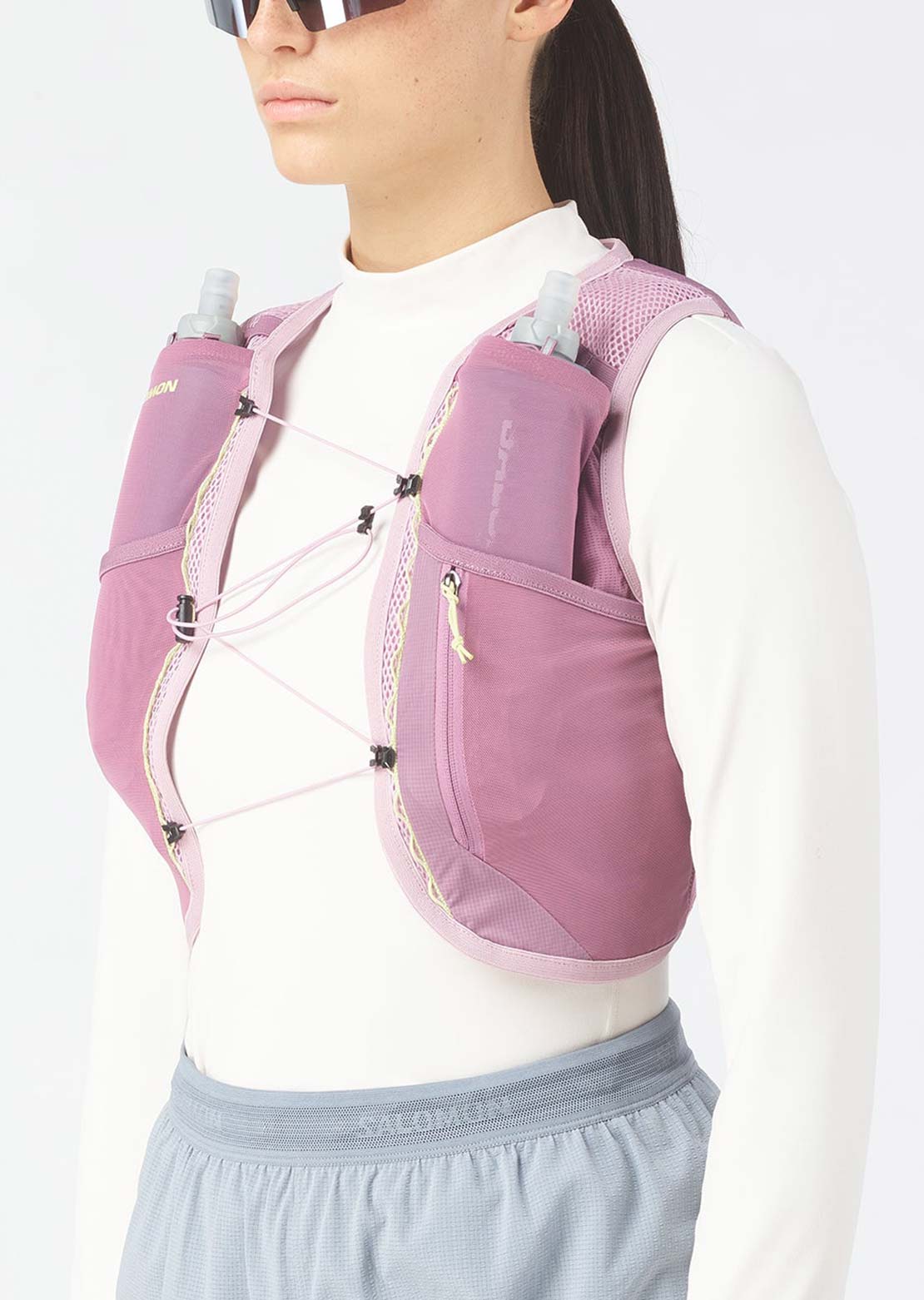 Salomon Women's Active Skin 4 Set Dusty Orchid/Dawn/Pink Butterfly