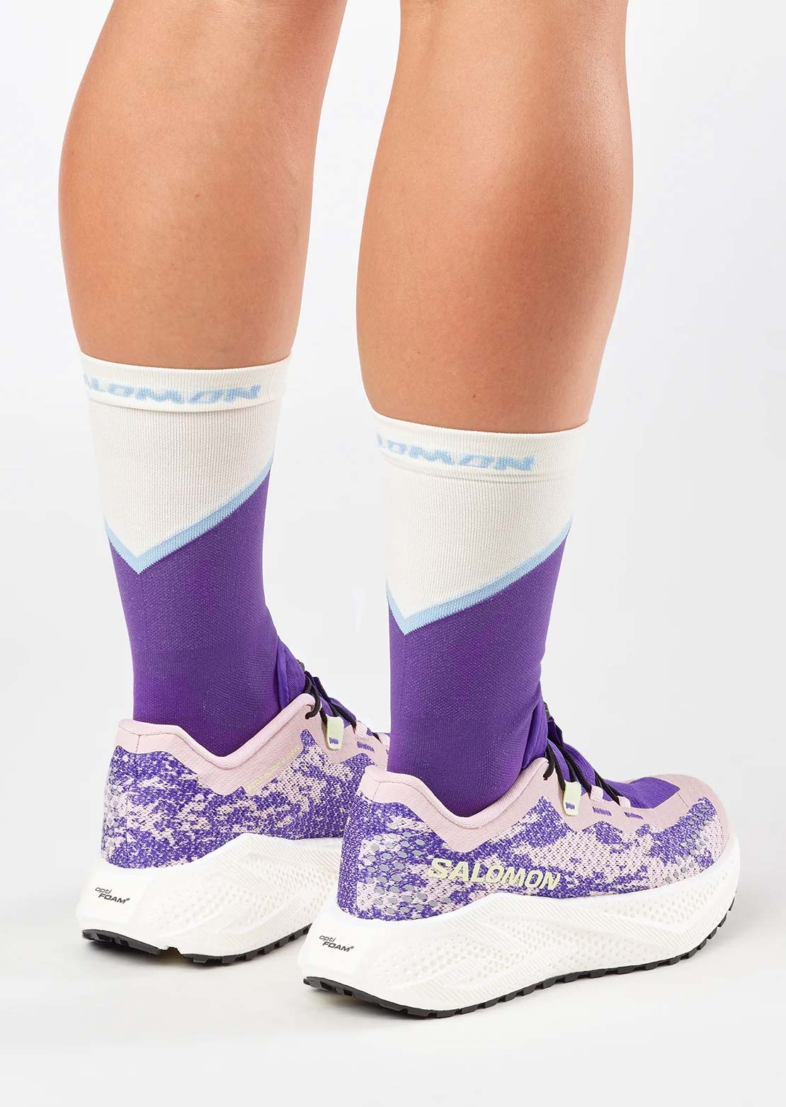 Salomon Women's Aero Glide 4 Gravel Running Shoes Shadow Gray/Deep Blue/Butterfly