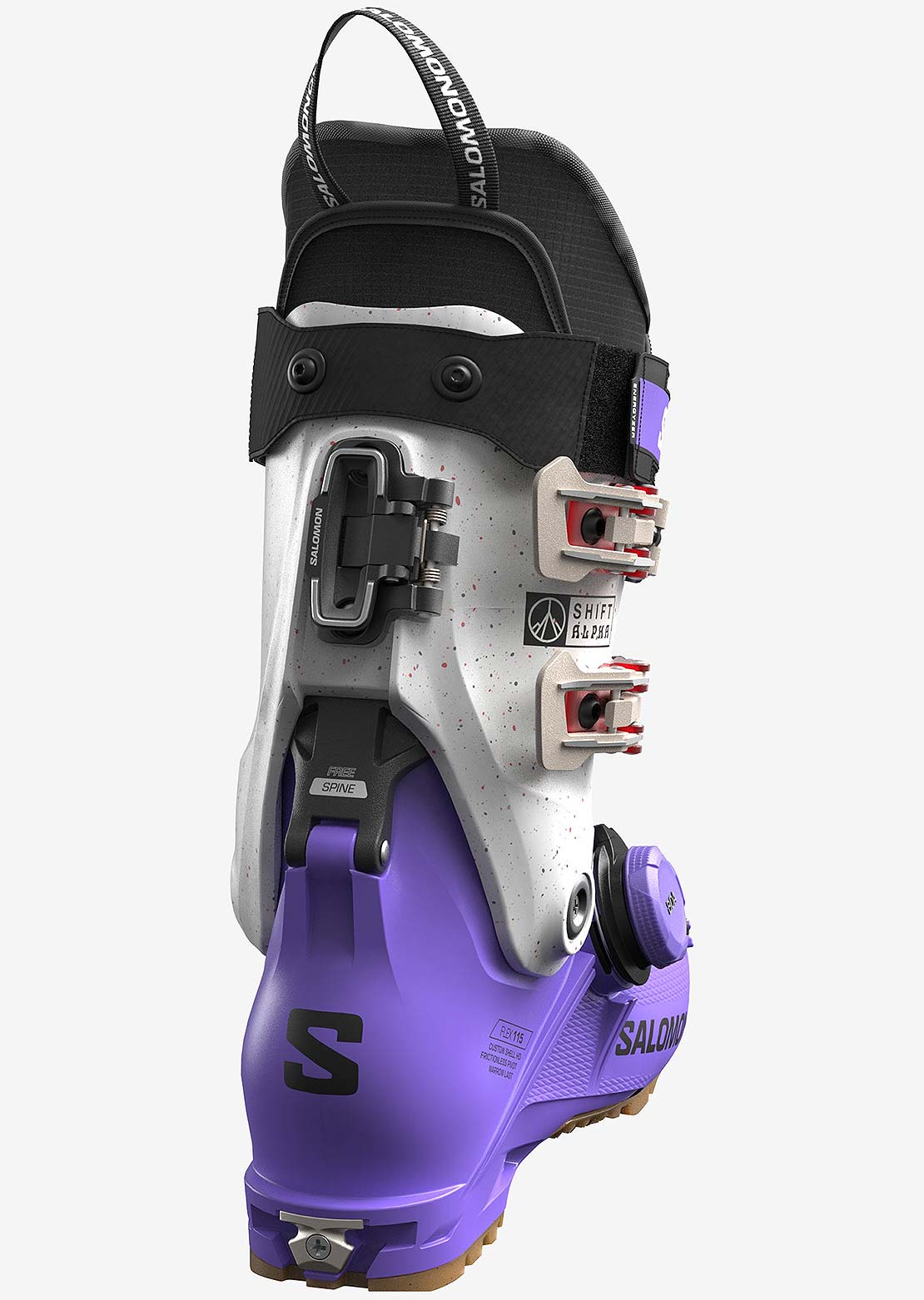 Salomon Women&#39;s Alpine Shift Alpha BOA 115 Ski Boots Ultra Violet/Black