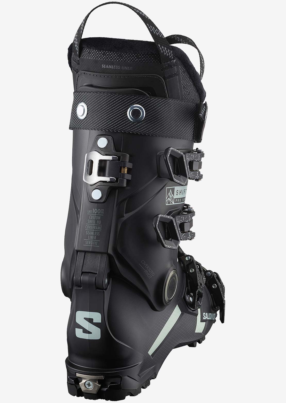 Salomon Women's Alpine Shift Pro 90 AT GW Snow Boots Black/White Moss/Beluga