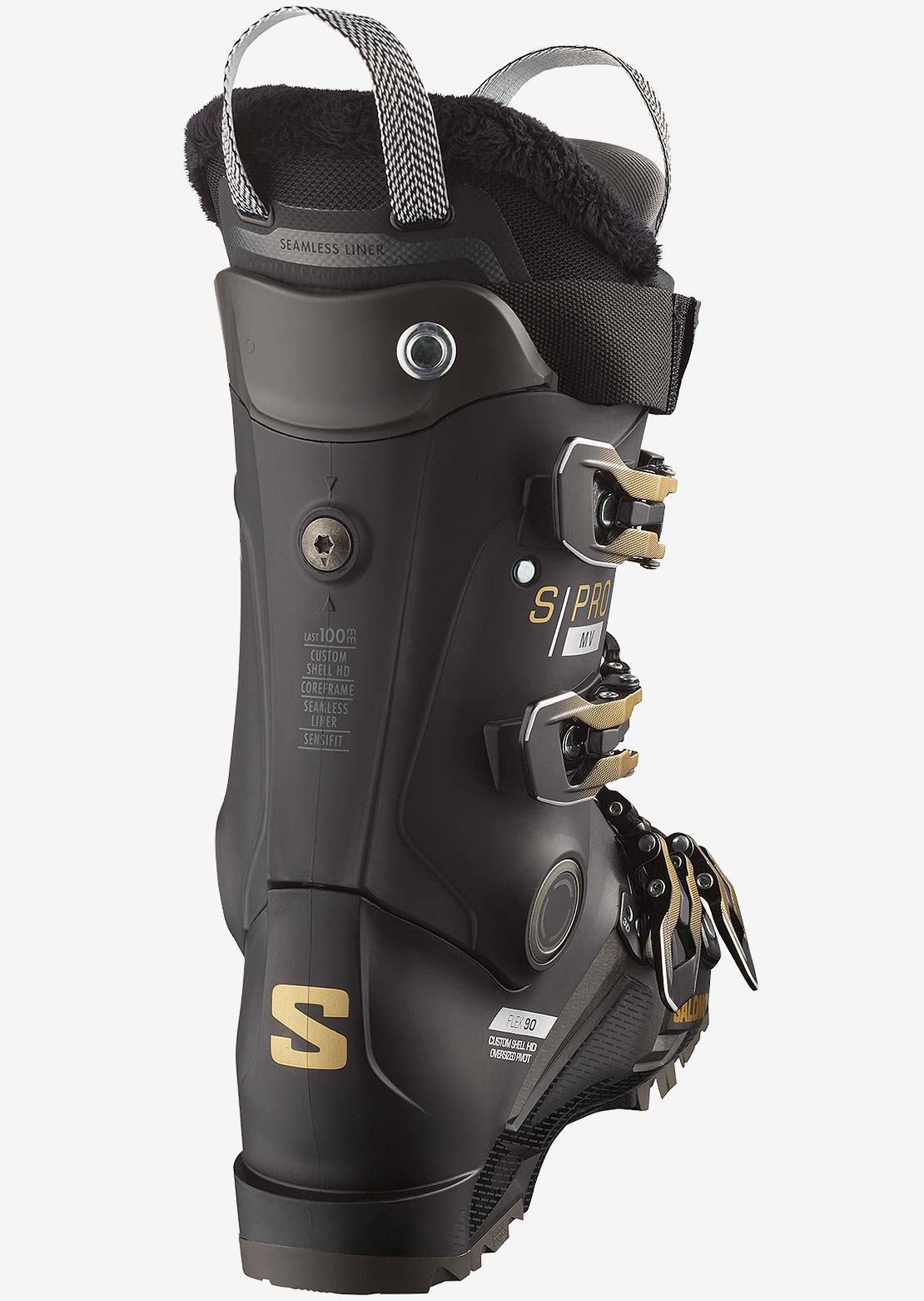 Salomon Women's Alpine Shift Pro MV 90 GW Snow Boots Black/Gold Met/Beluga