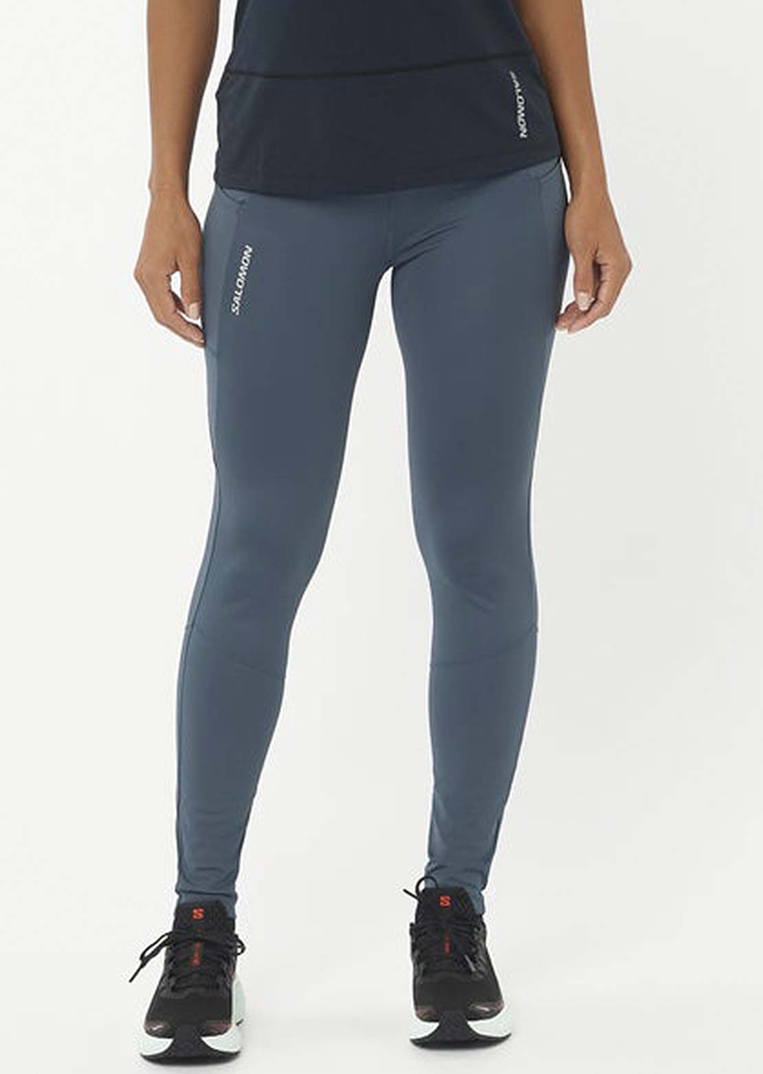 Salomon Women's Cross Run 28" Tights Midnight Navy