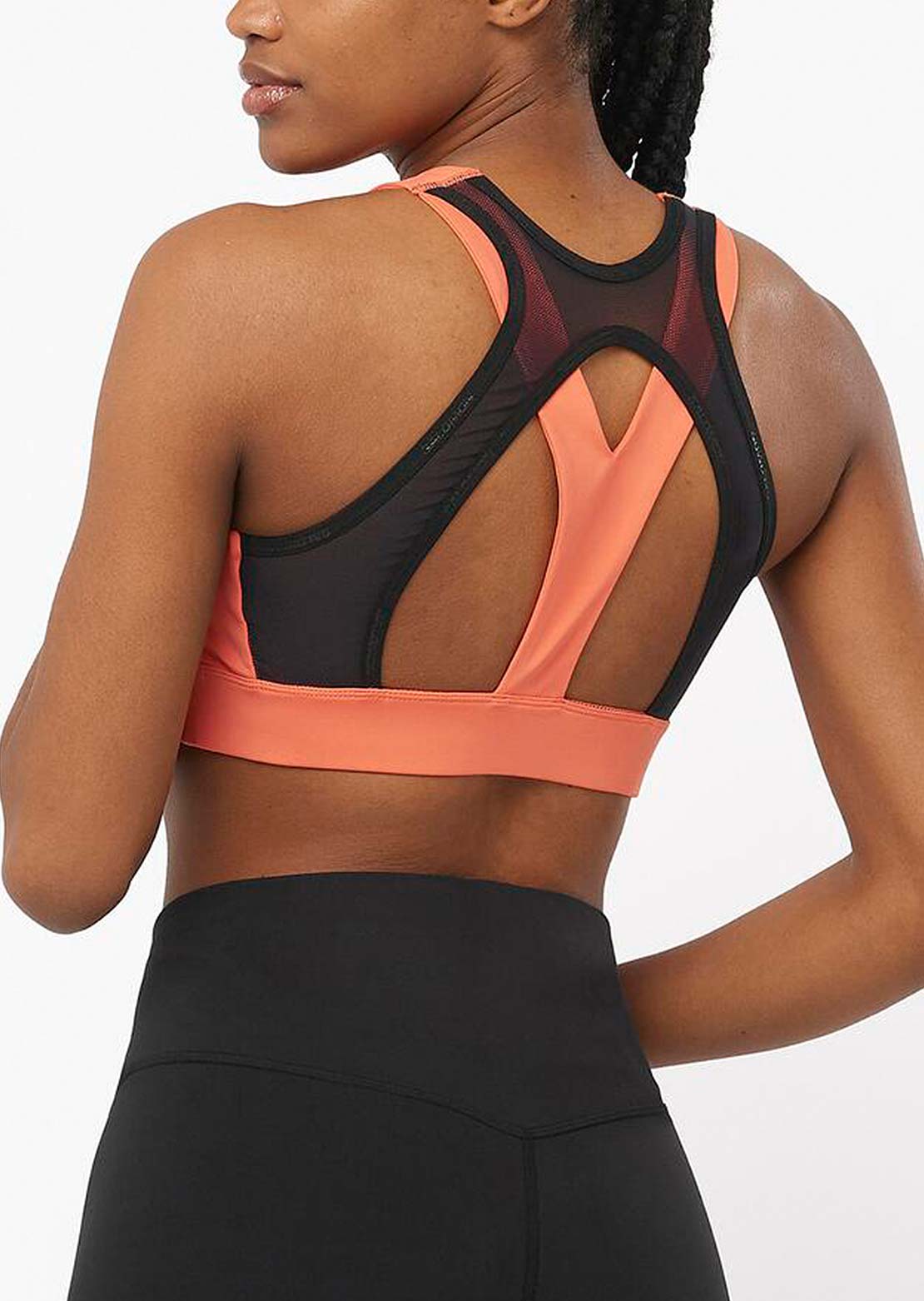 Salomon Women's Cross Run Bra Coral