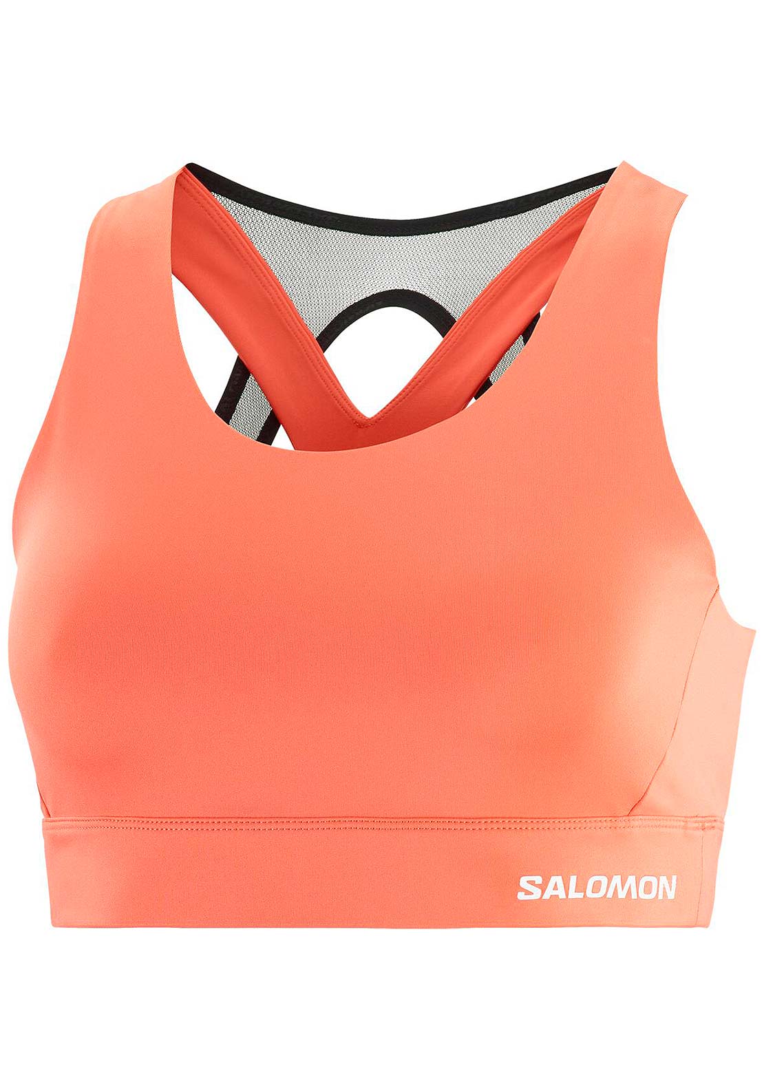 Salomon Women's Cross Run Bra Coral