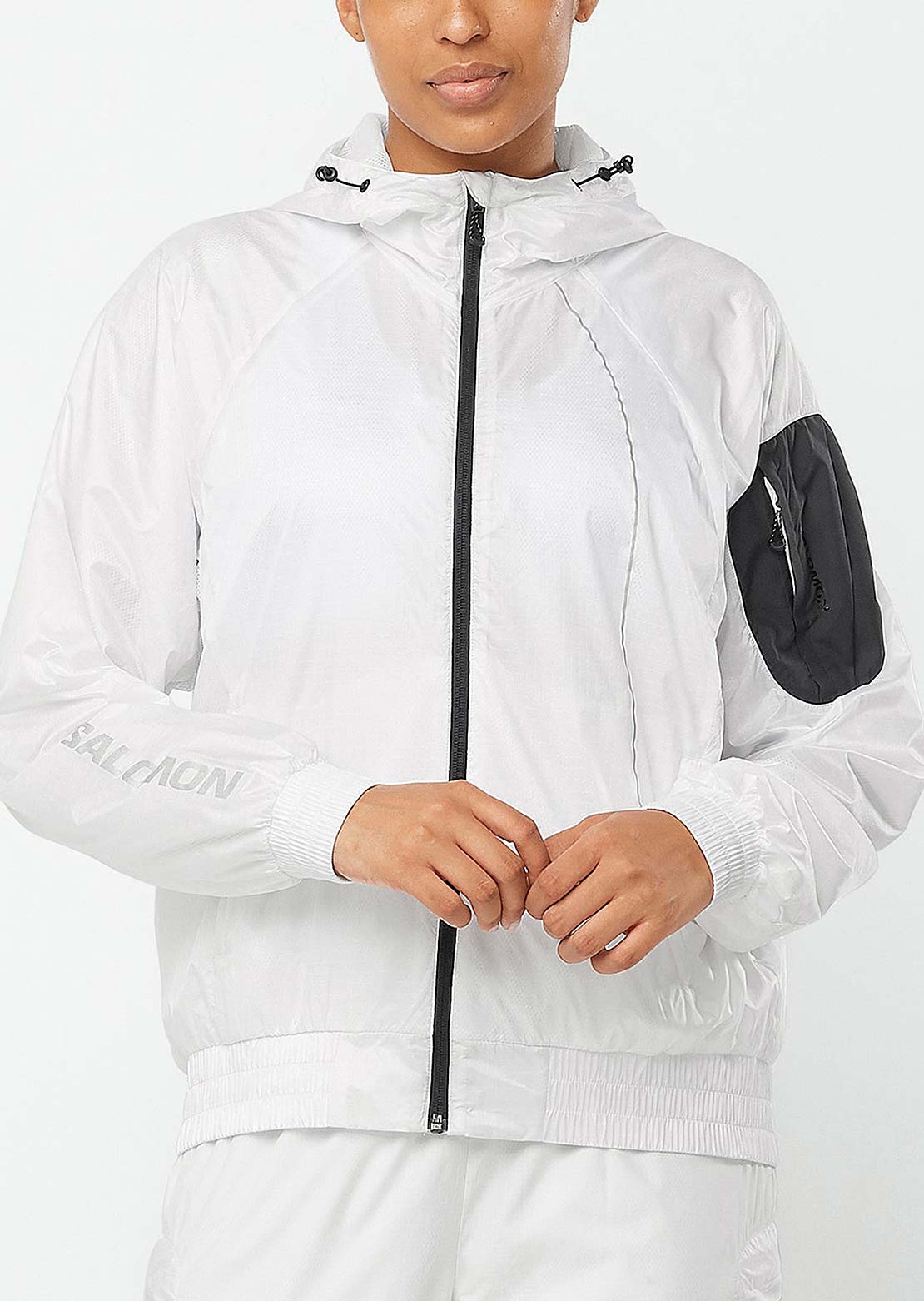 Salomon Women's Equipe Winbreaker White/Deep Black