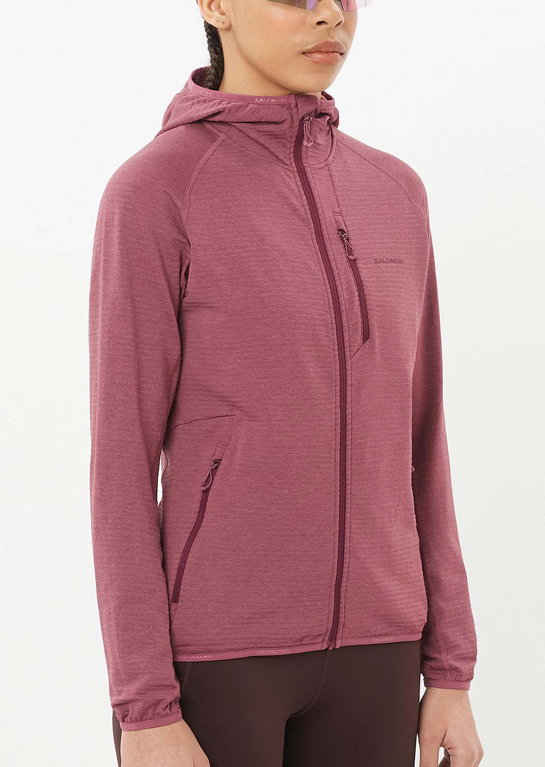 Salomon Women's Essential Lightwarm Hooded Jacket Nocturne