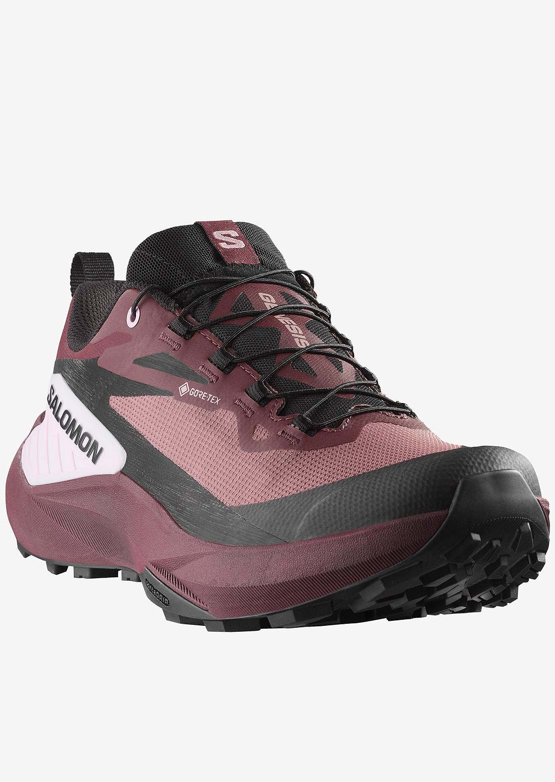 Salomon Women's Genesis GTX Shoes Rose T/Black/Orchib