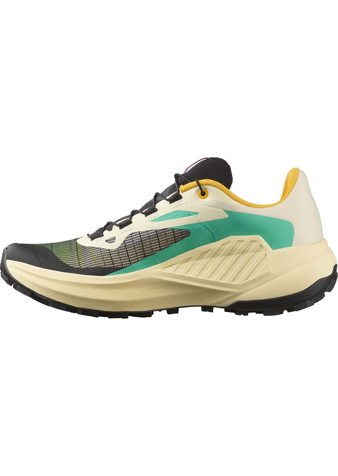 Salomon Women's Genesis Running Shoes Transparent Yellow/Black Willow