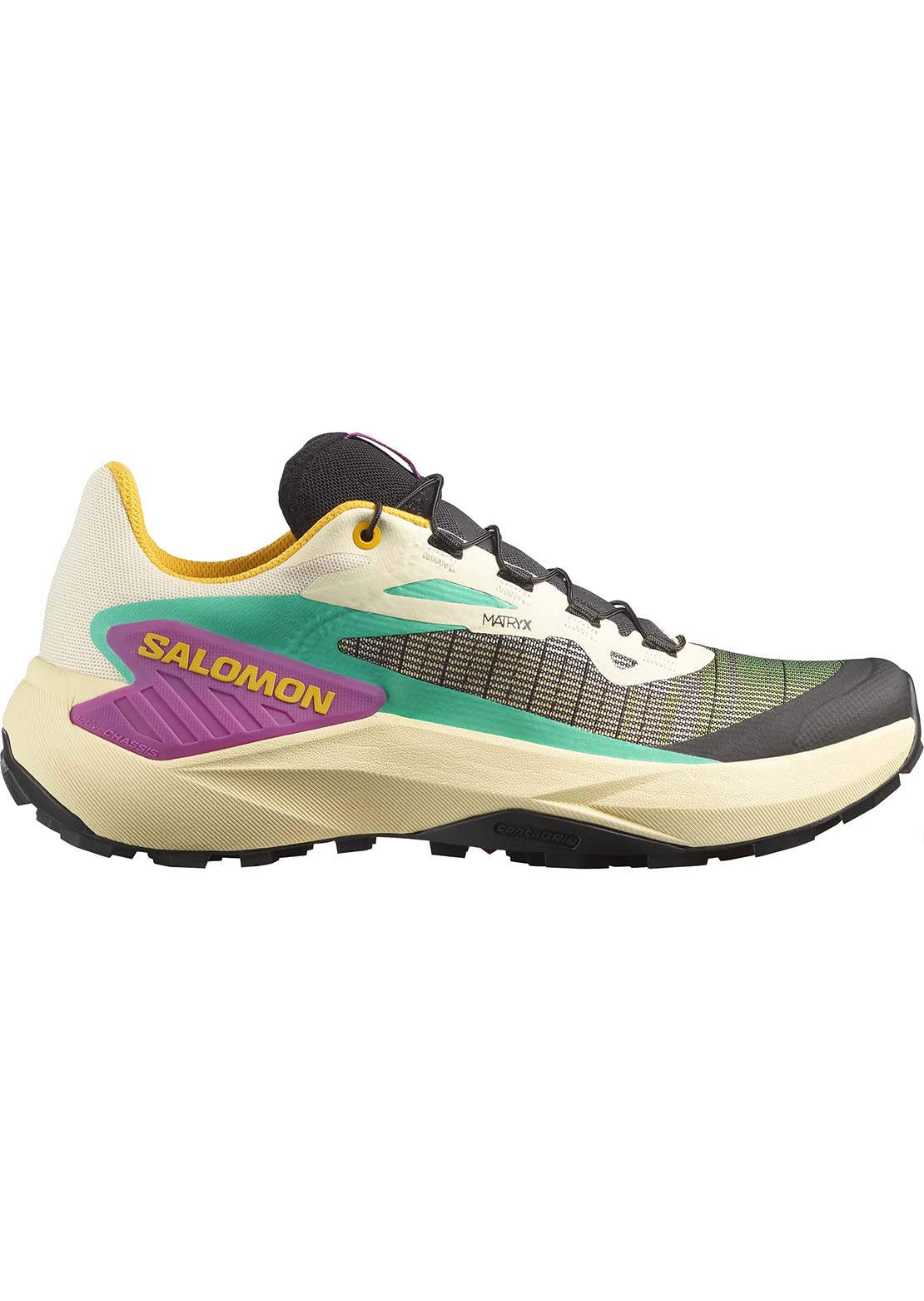 Salomon Women's Genesis Running Shoes Transparent Yellow/Black Willow