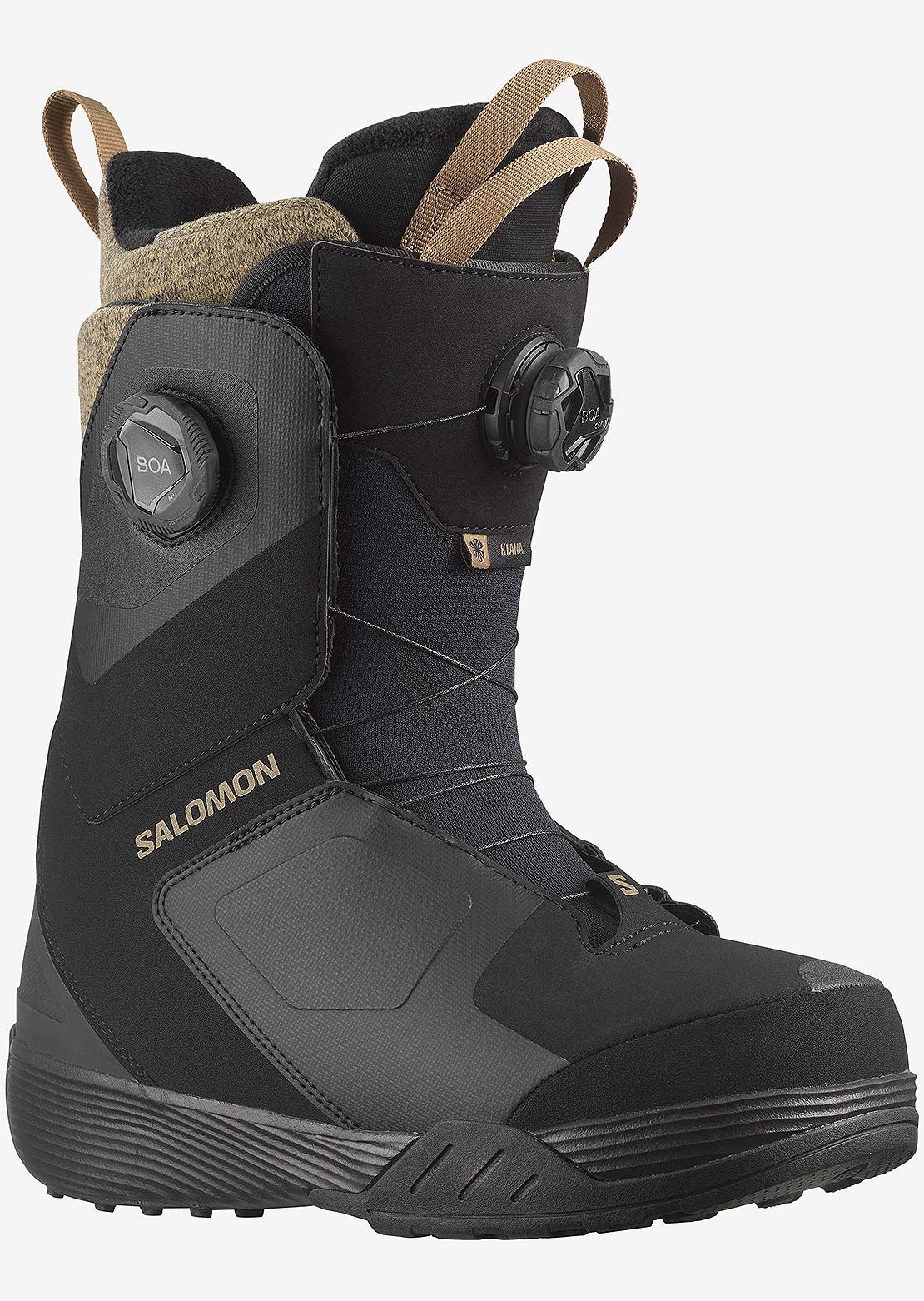 Salomon Women's Kiana Dual Boa Snowboard Boots Black/Black