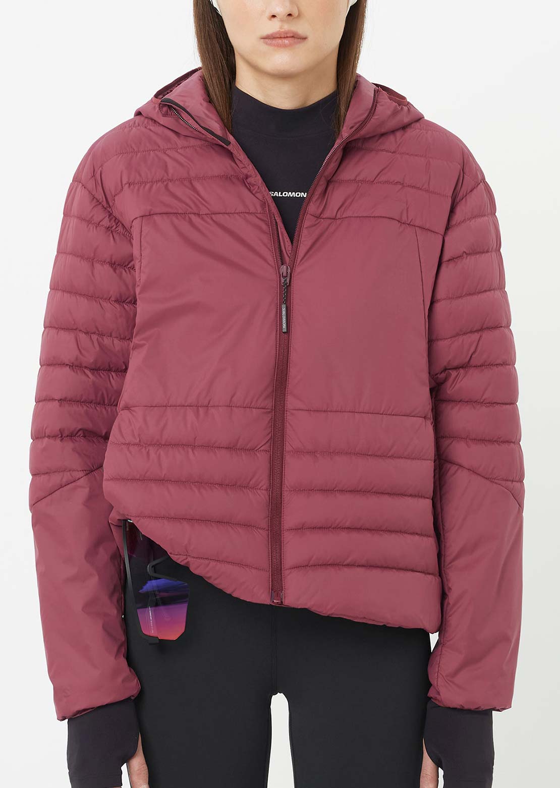 Salomon Women's Mountain Flex Hooded Jacket Nocturne