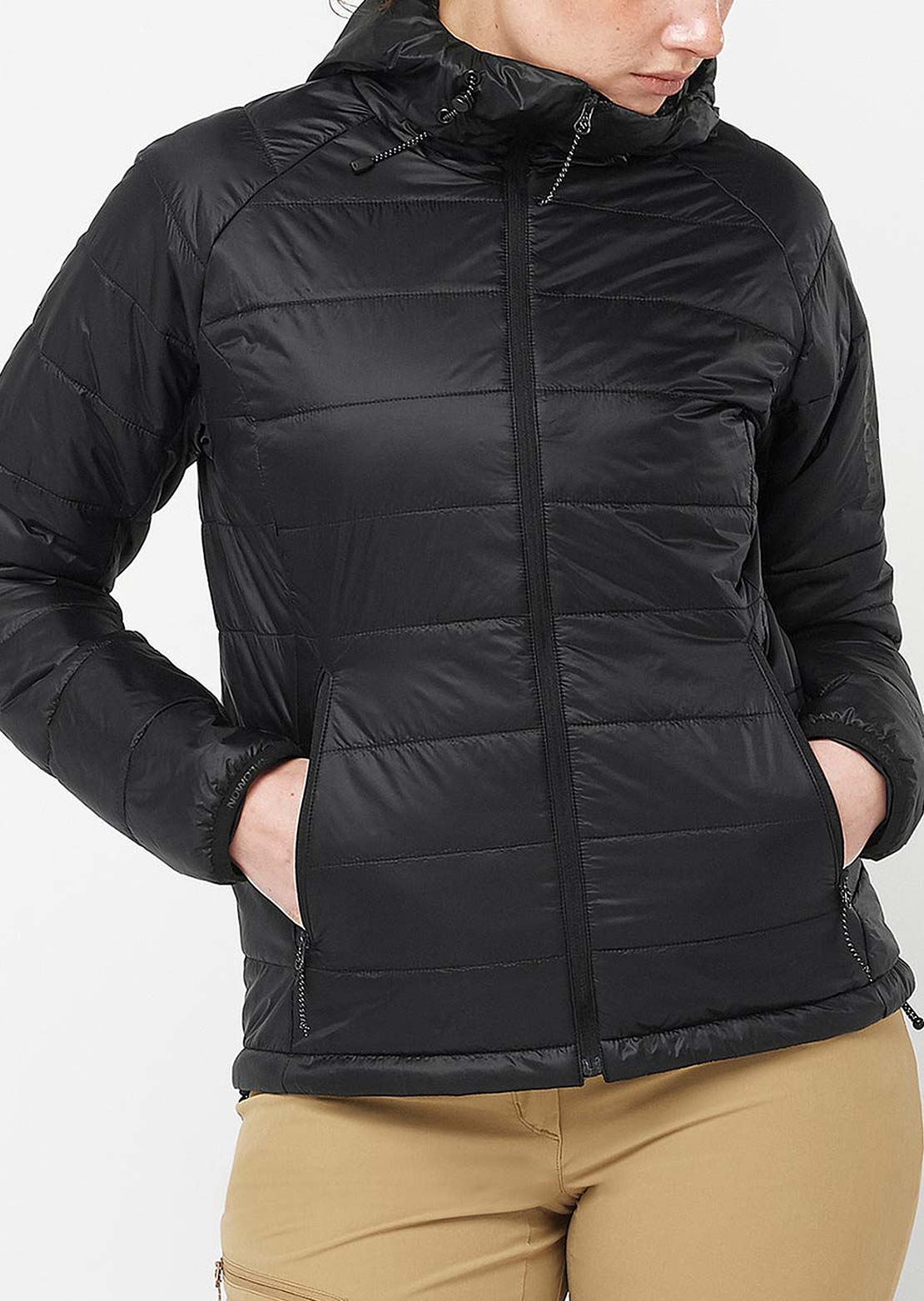Salomon Women's Outline Hooded Jacket Deep Black