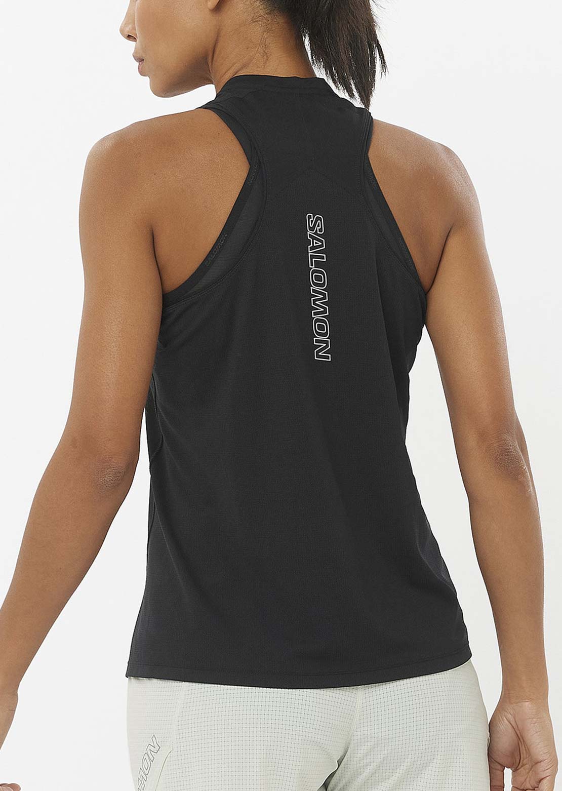 Salomon Women's Sense Aero Singlet Deep Black