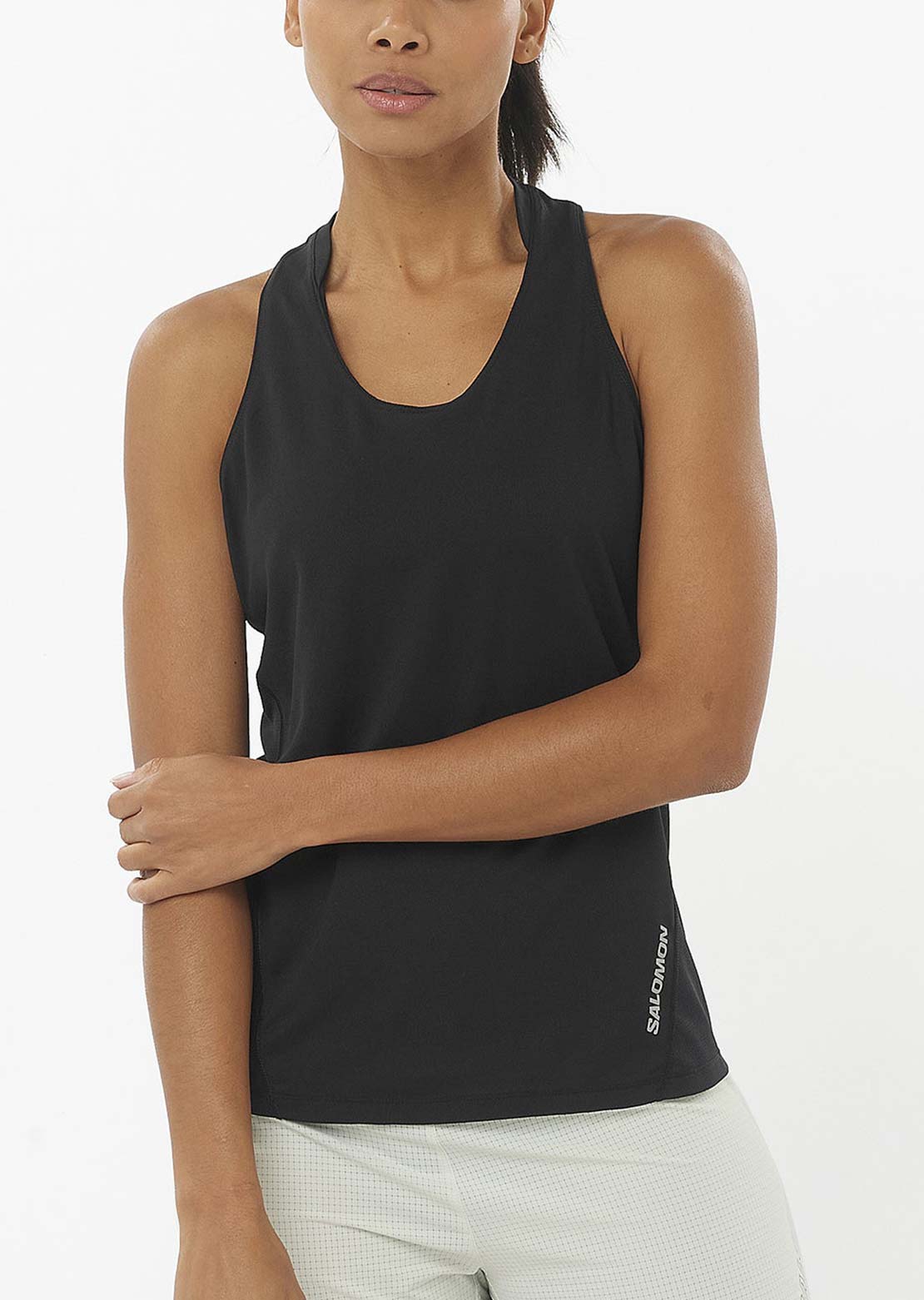 Salomon Women's Sense Aero Singlet Deep Black