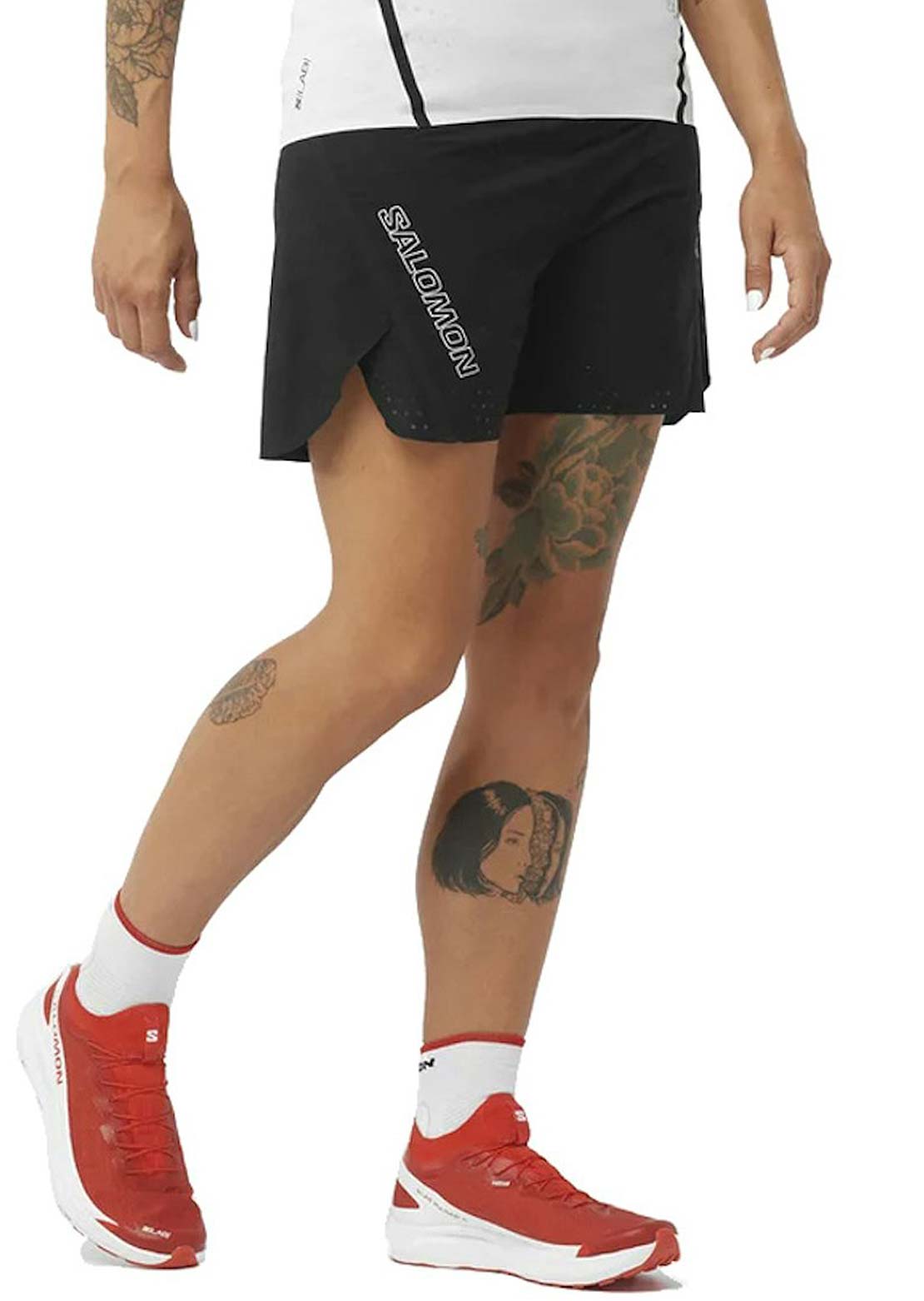 Salomon Women's S/Lab Speed 2in1 Shorts Deep Black/Deep