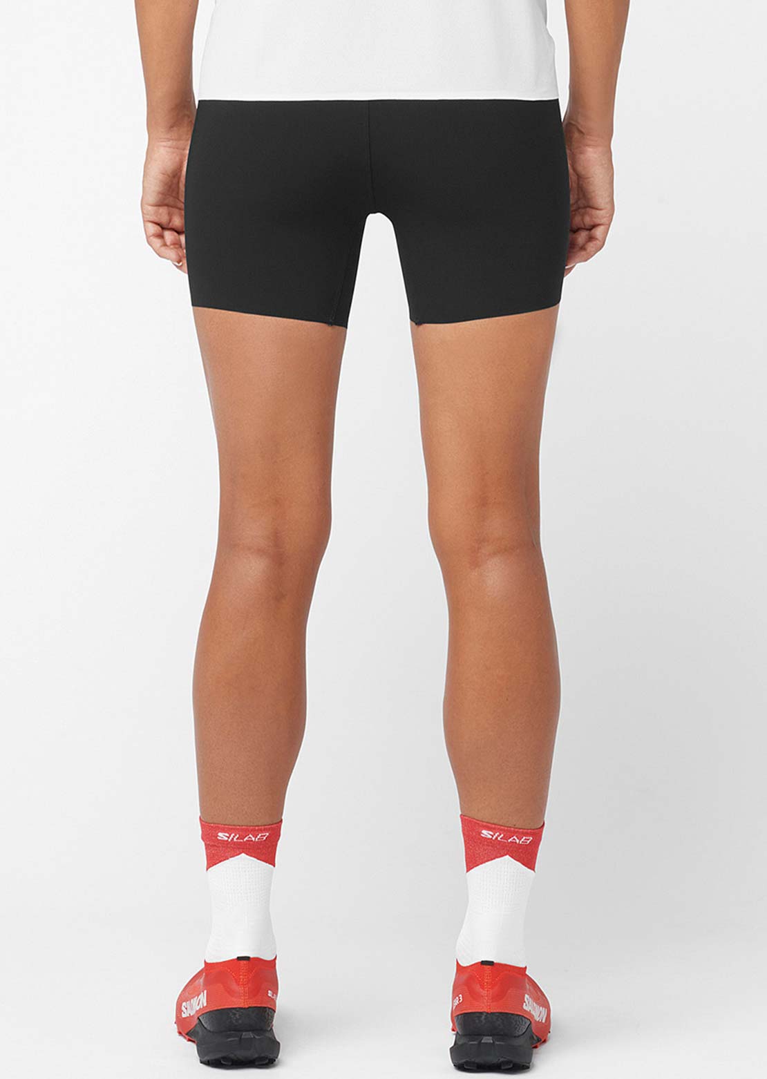 Salomon Women's S/Lab Speed Tight Shorts Deep Black/Fie