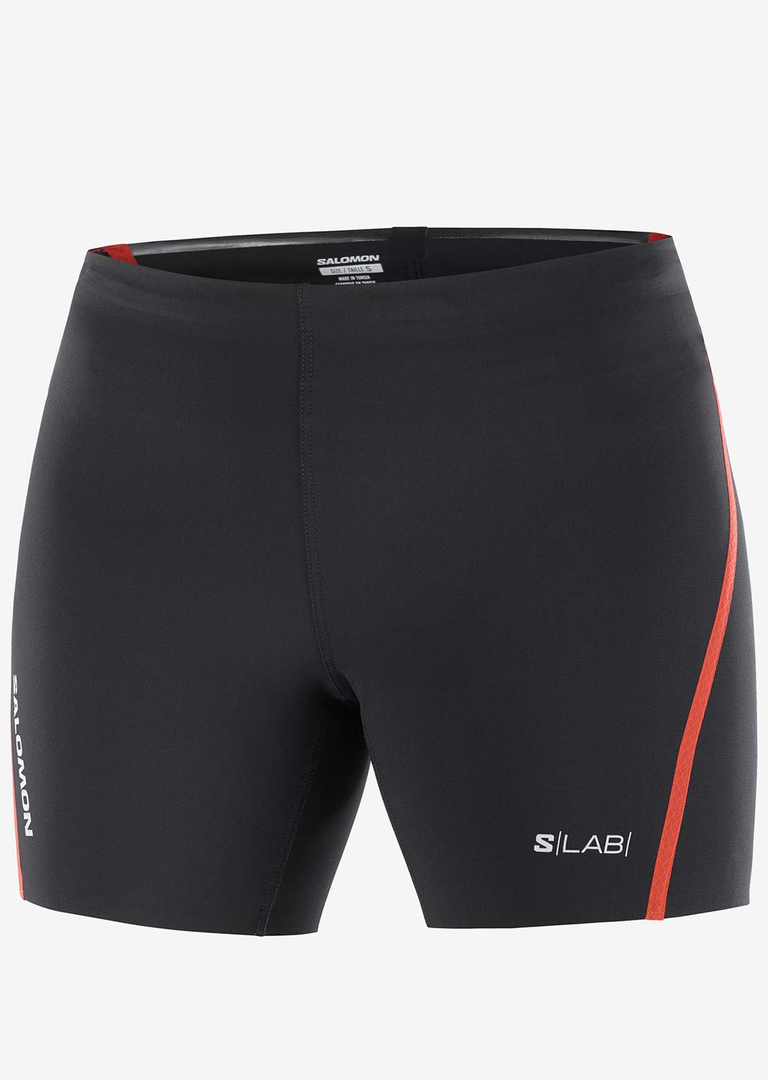 Salomon Women's S/Lab Speed Tight Shorts Deep Black/Fie