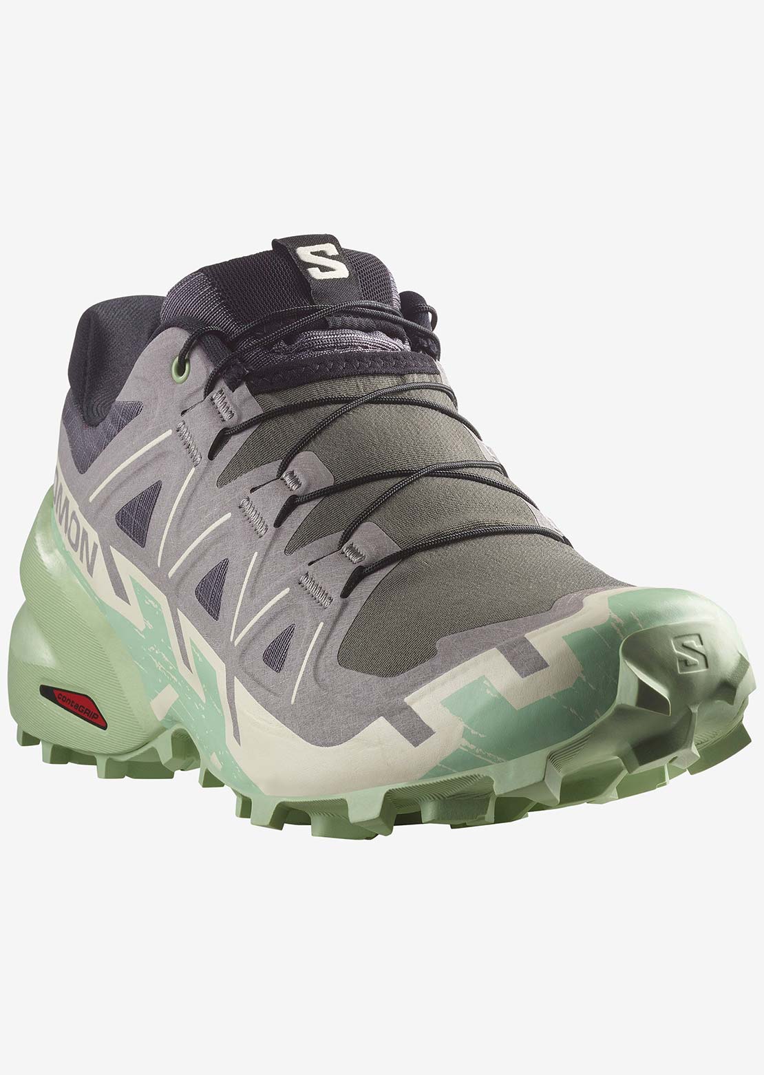 Salomon Women&#39;s Speedcross 6 Shoes Castlerock/Vanilla Ice/Smoke Green