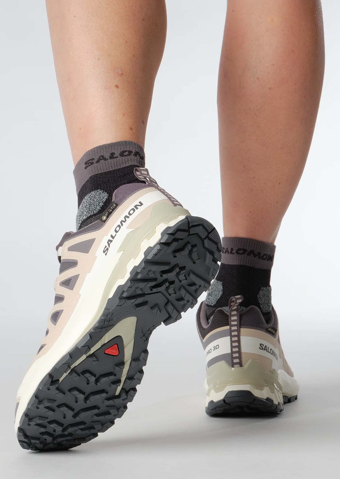 Salomon Women's XA Pro 3D V9 GTX Trail Shoes Nine Iron/Oxford Tan/Alfalfa