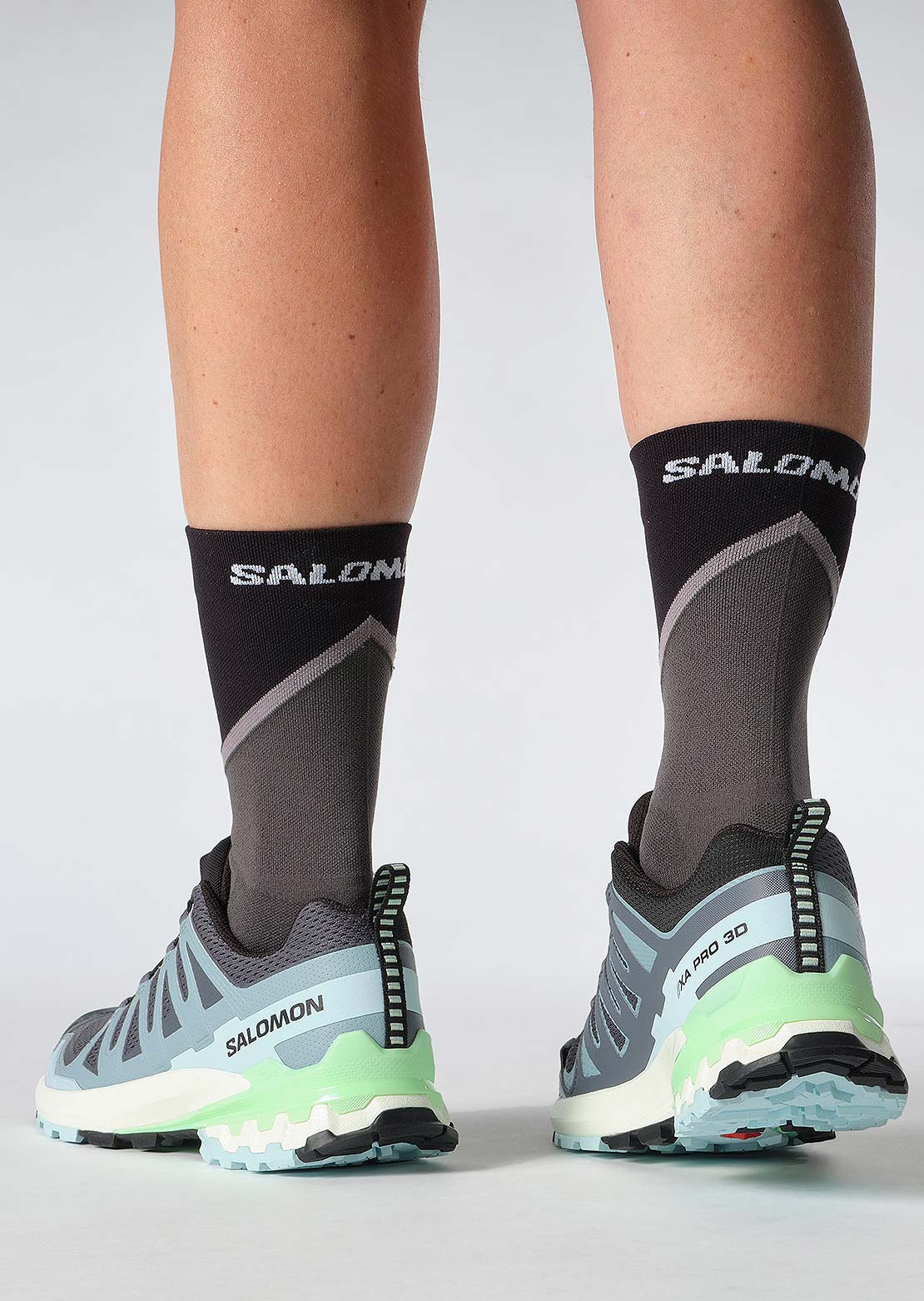 Salomon Women's Xa Pro 3d V9 Shoes Turbulence/Iced Aqua/Patina Green