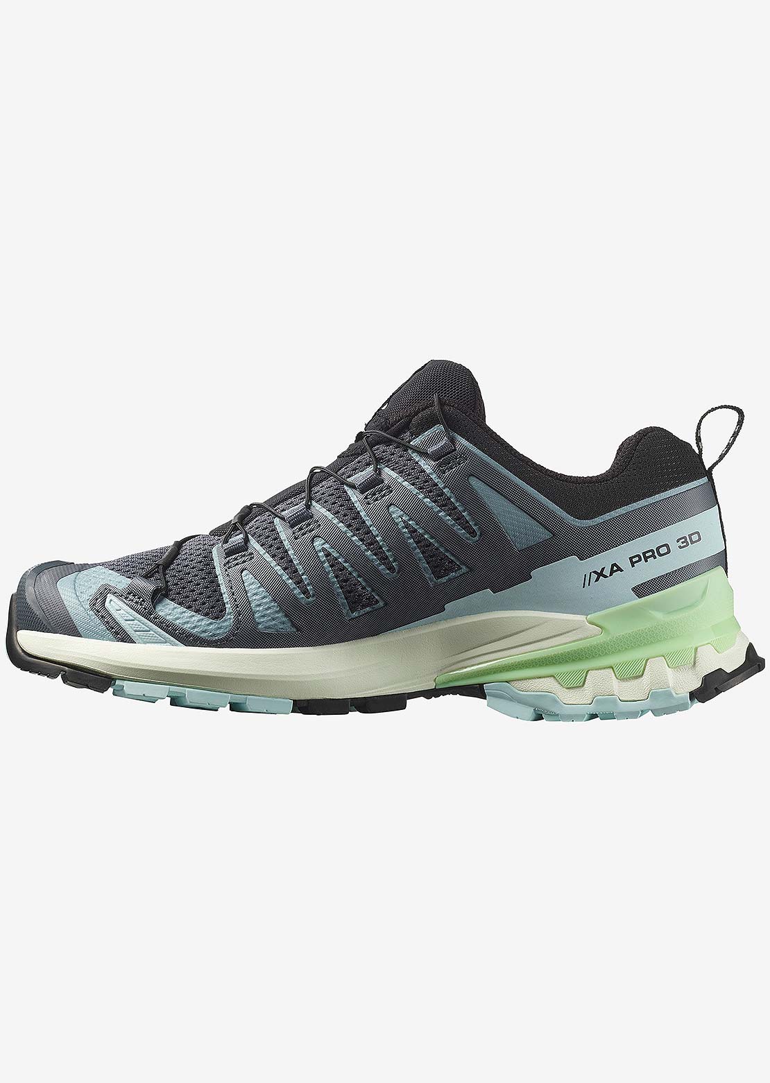 Salomon Women's Xa Pro 3d V9 Shoes Turbulence/Iced Aqua/Patina Green