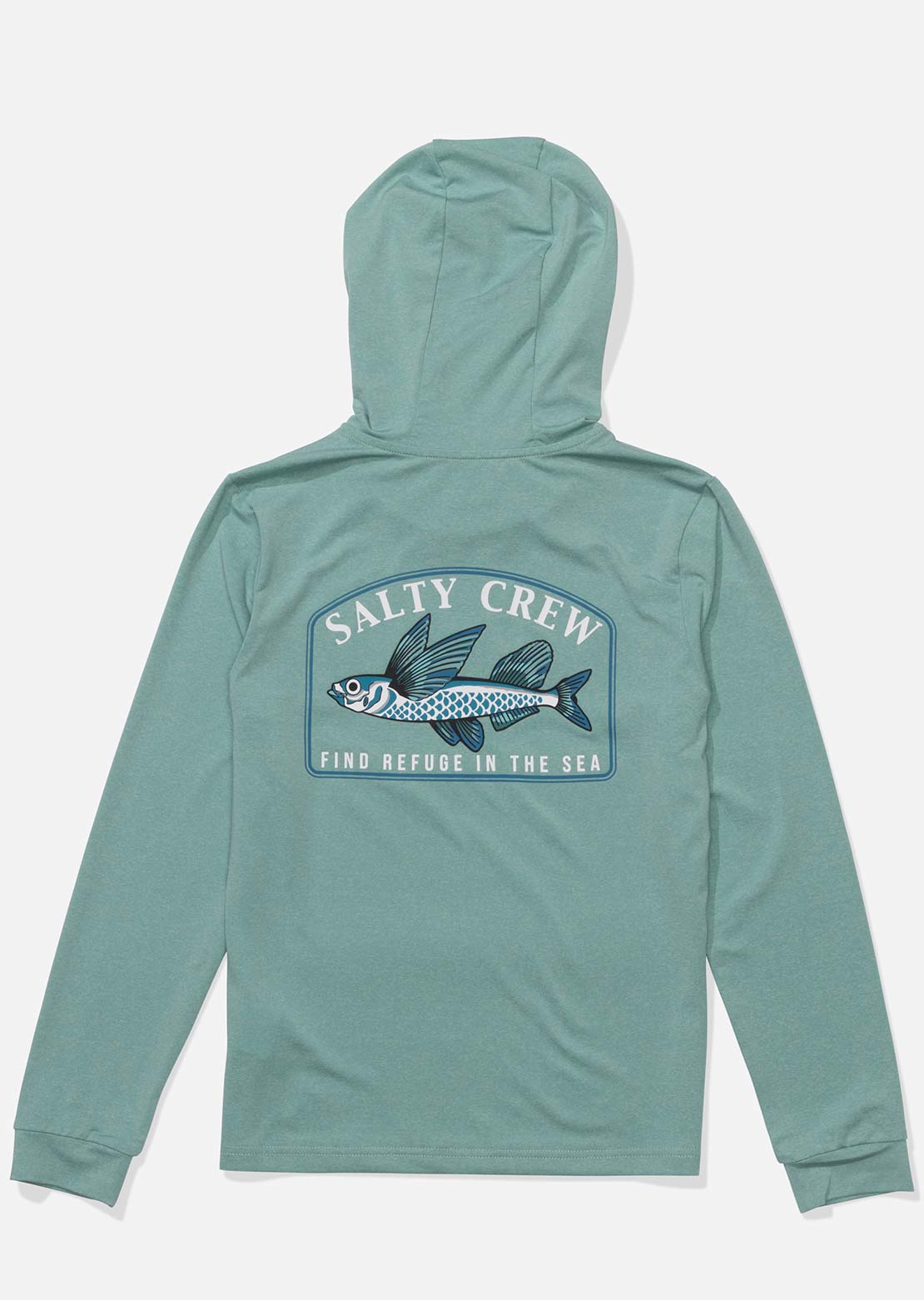 Salty Crew Junior Flyhome Hood Sunshirt Seaside Heather