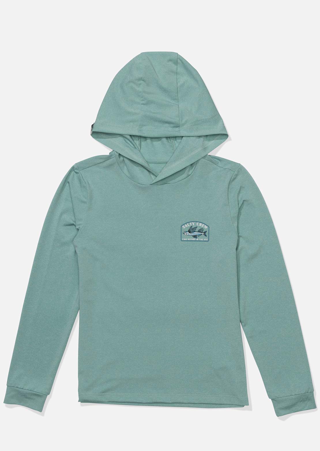 Salty Crew Junior Flyhome Hood Sunshirt Seaside Heather