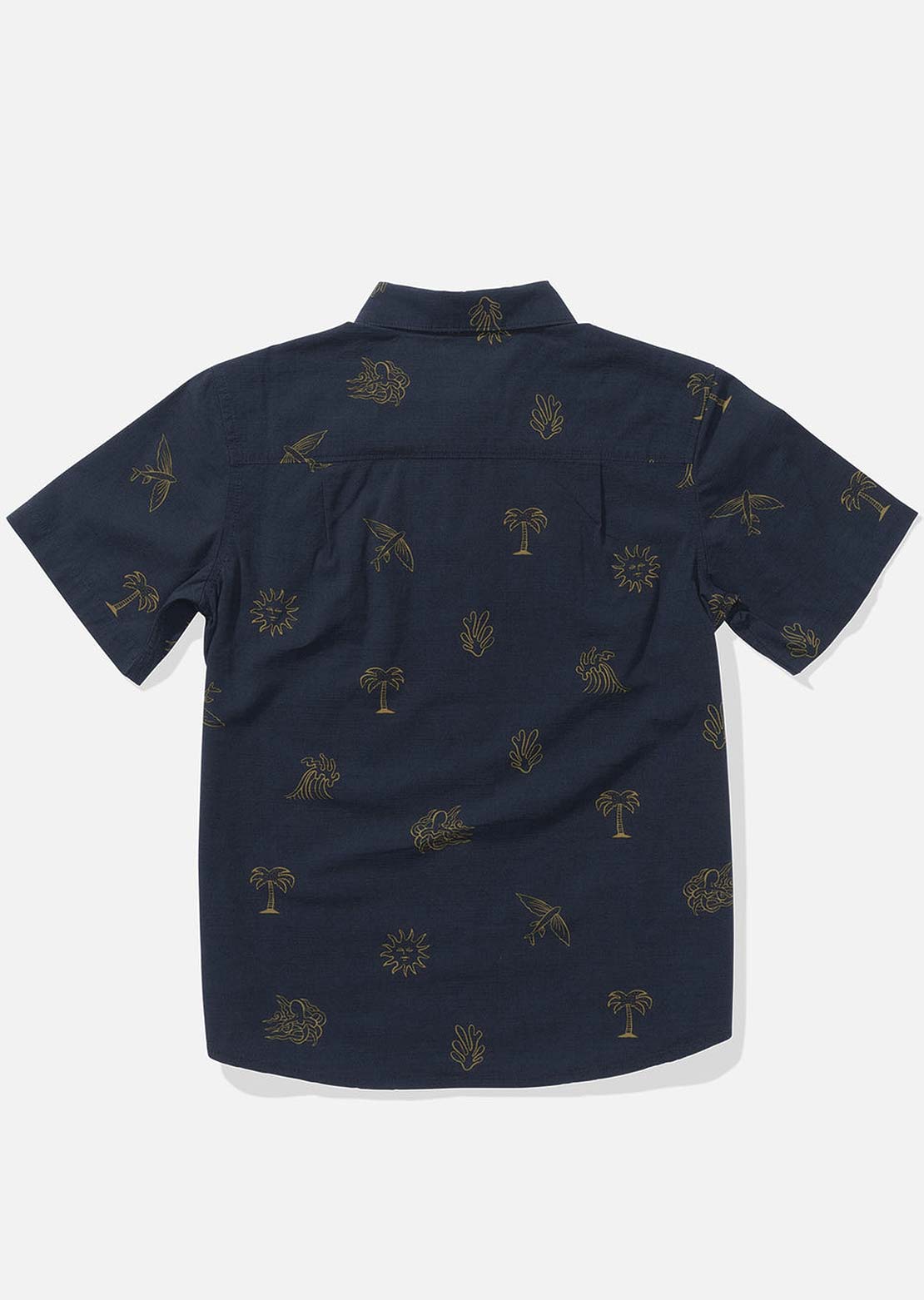Salty Crew Junior Good Vibes Woven Button Up Shirt