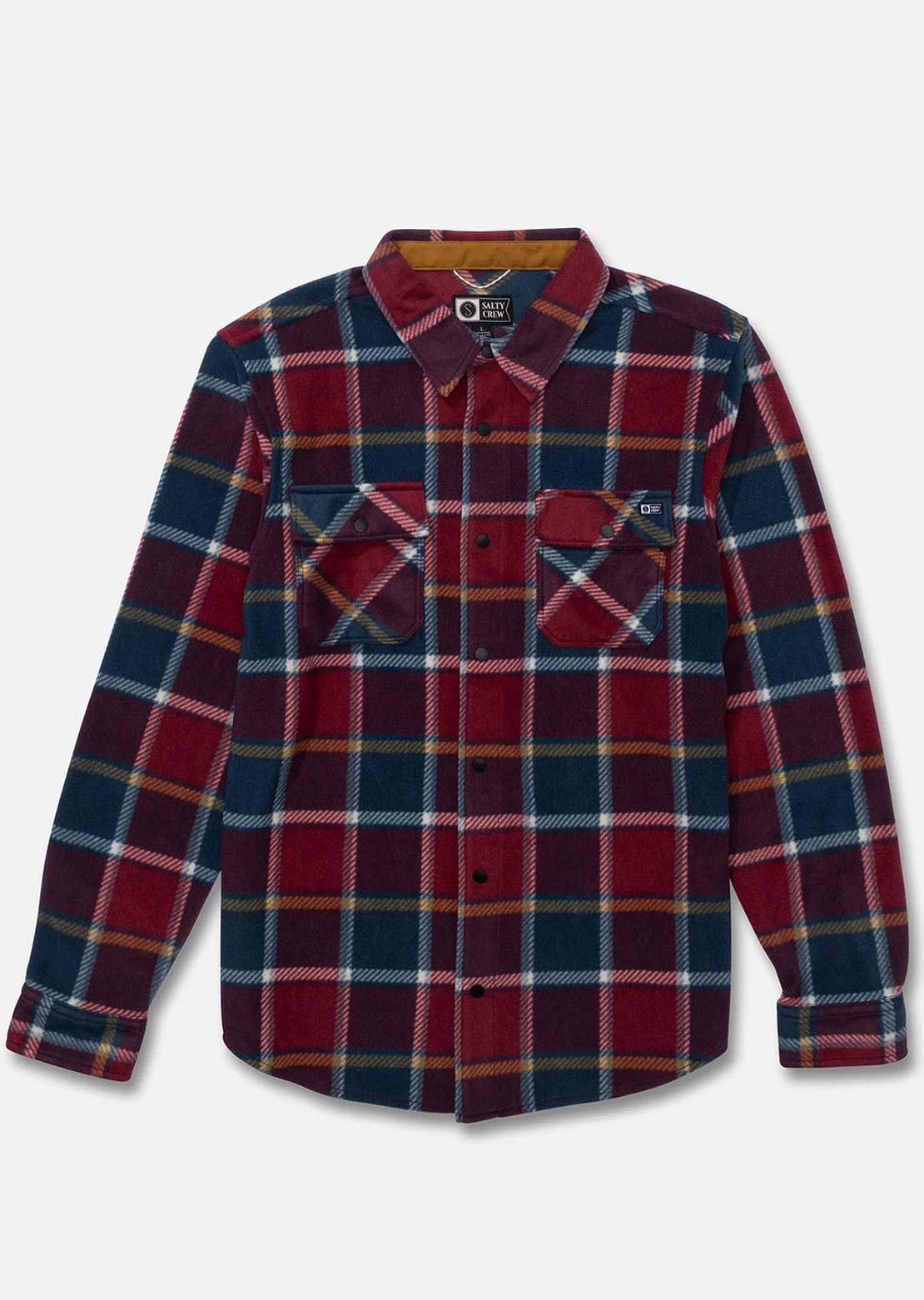 Salty Crew Junior Swellter Polar Button Up Shirt Midnight Navy