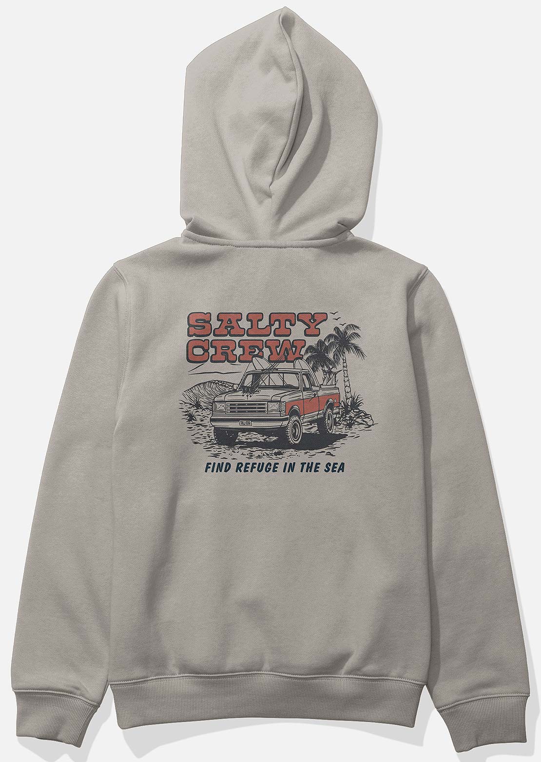 Salty Crew Junior Truck Stop Fleece Longsleeve Stone