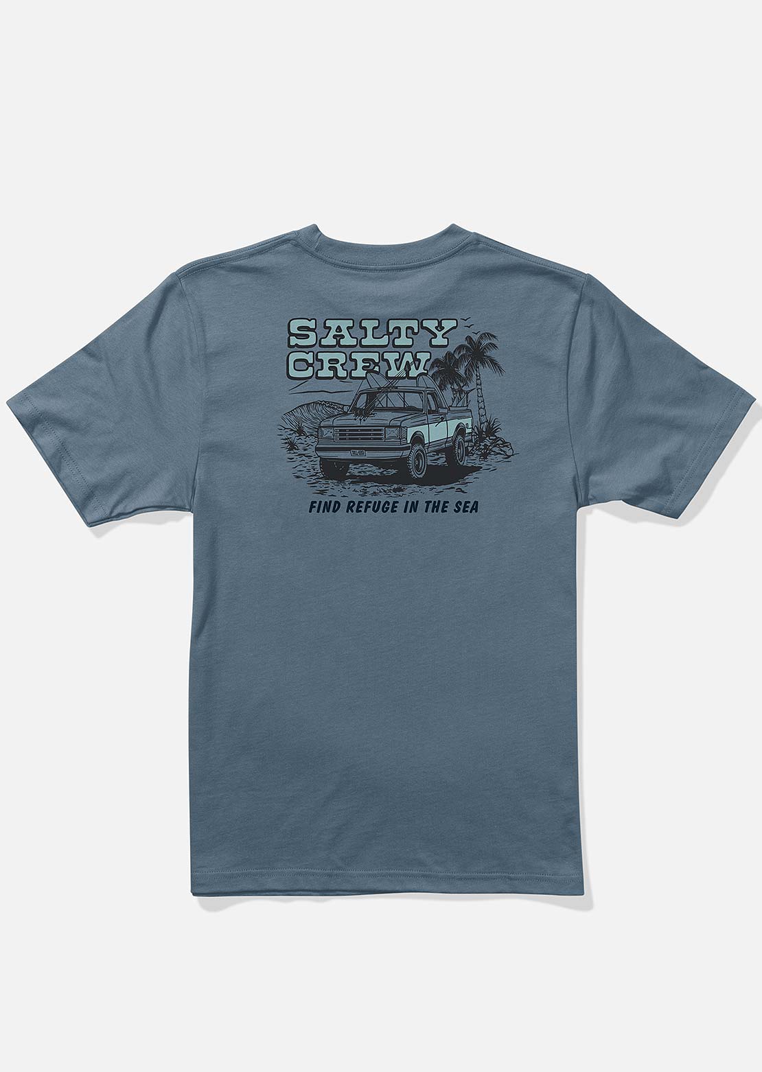 Salty Crew Junior Truck Stop T-Shirt Slate