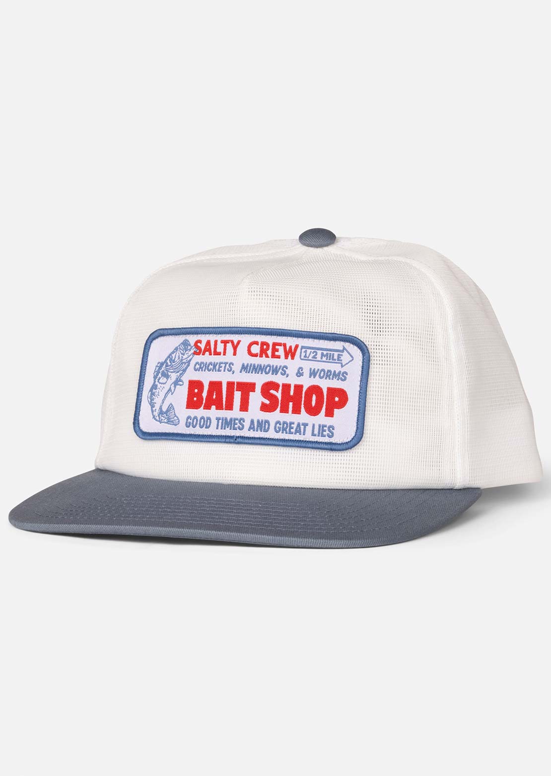 Salty Crew Men's Bait Shop Trucker Cap Off White