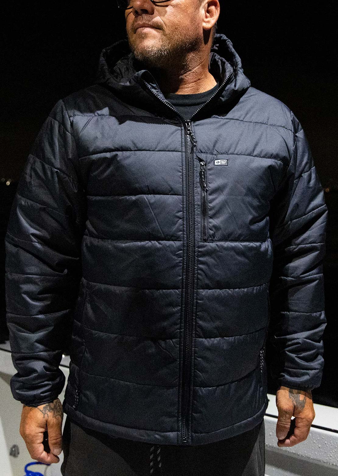 Salty Crew Men's Barrier Hooded Jacket Black