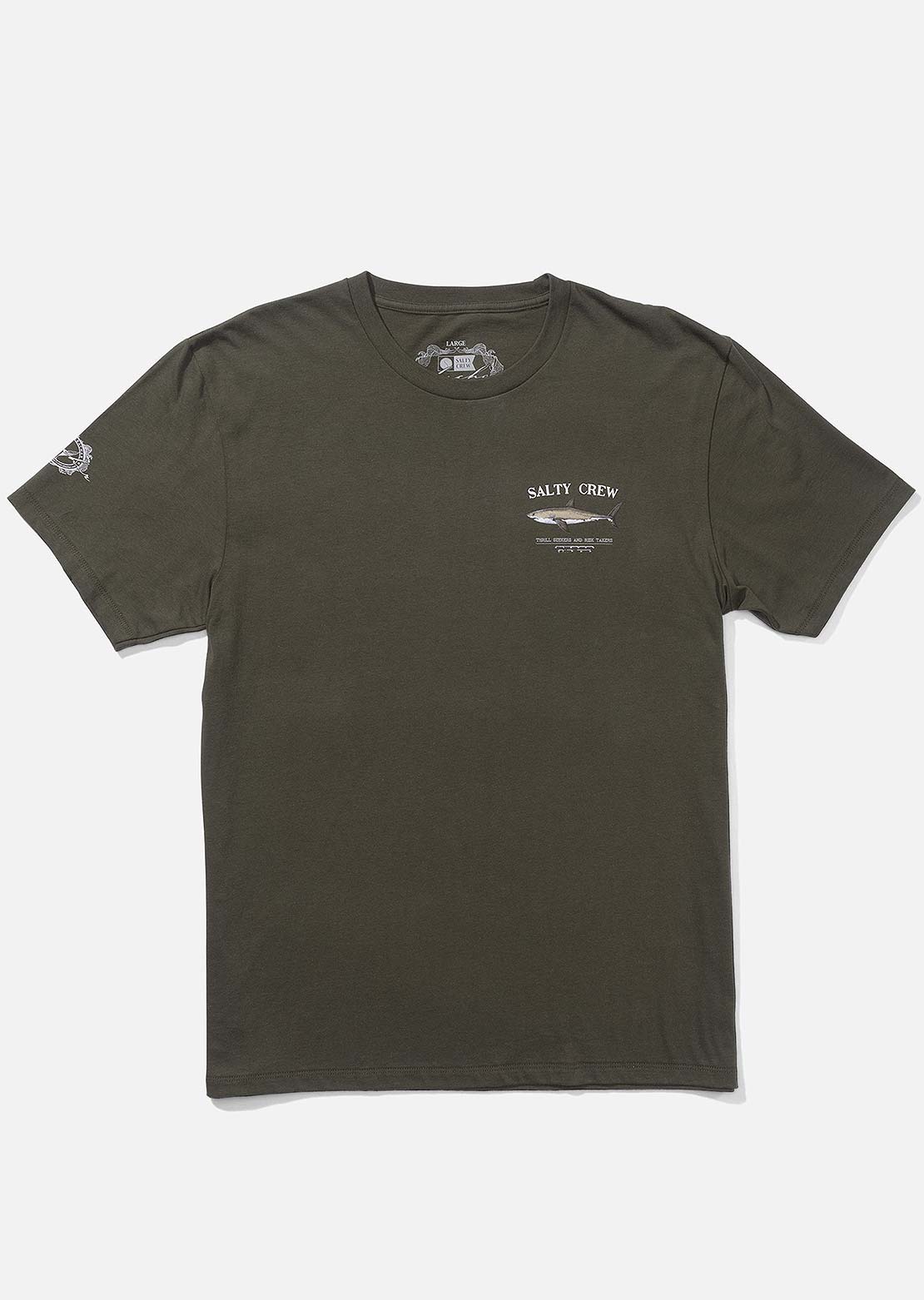 Salty Crew Men&#39;s Bruce T-Shirt Dusty Olive