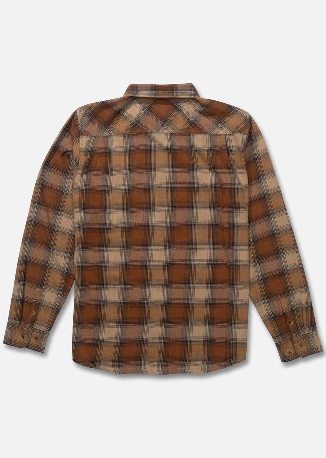 Salty Crew Men's Daybreak Flannel Button Up Shirt Friar Brown