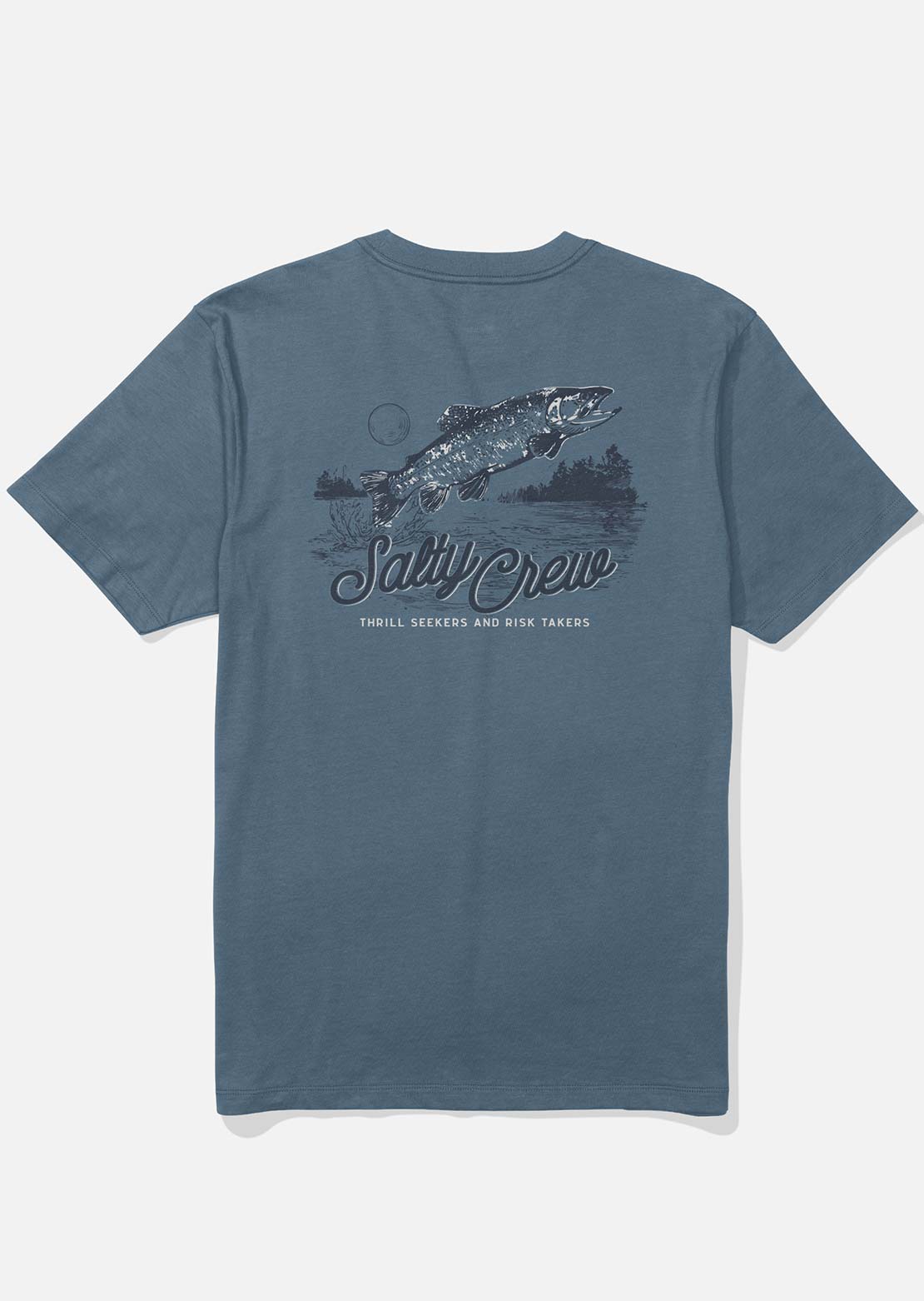 Salty Crew Men's Fish Fest T-Shirt Slate