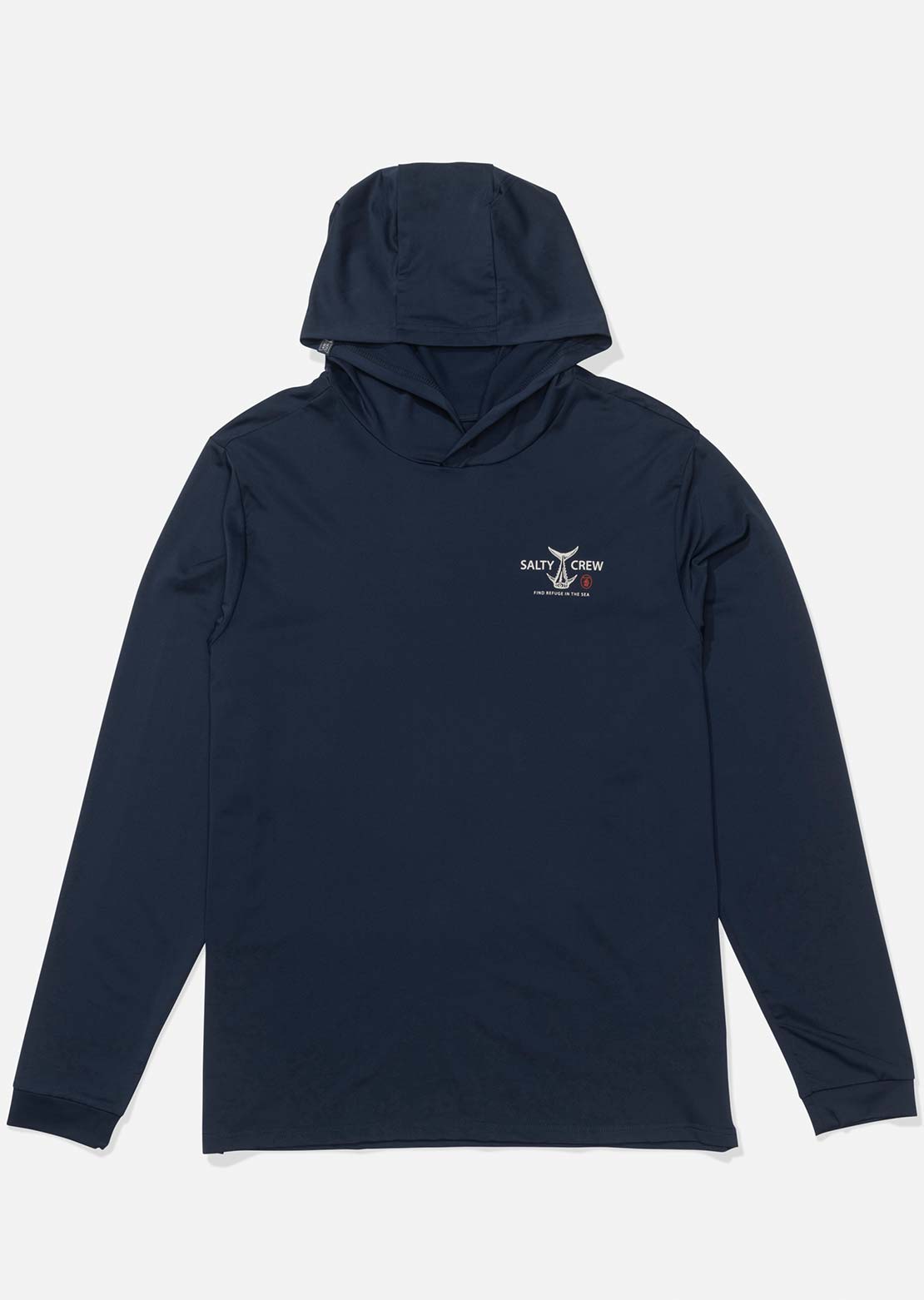 Salty Crew Men's Fish Market Hood Sunshirt Navy
