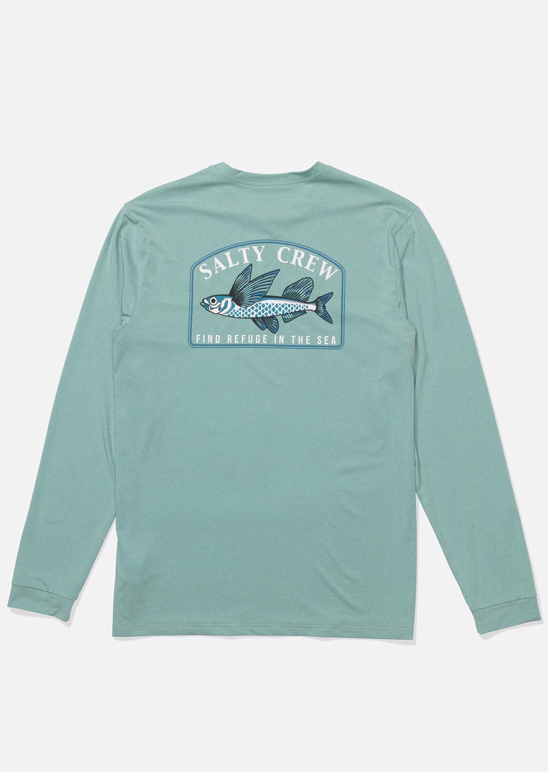 Salty Crew Men's Fly Home Longsleeve Sunshirt Seaside Heather