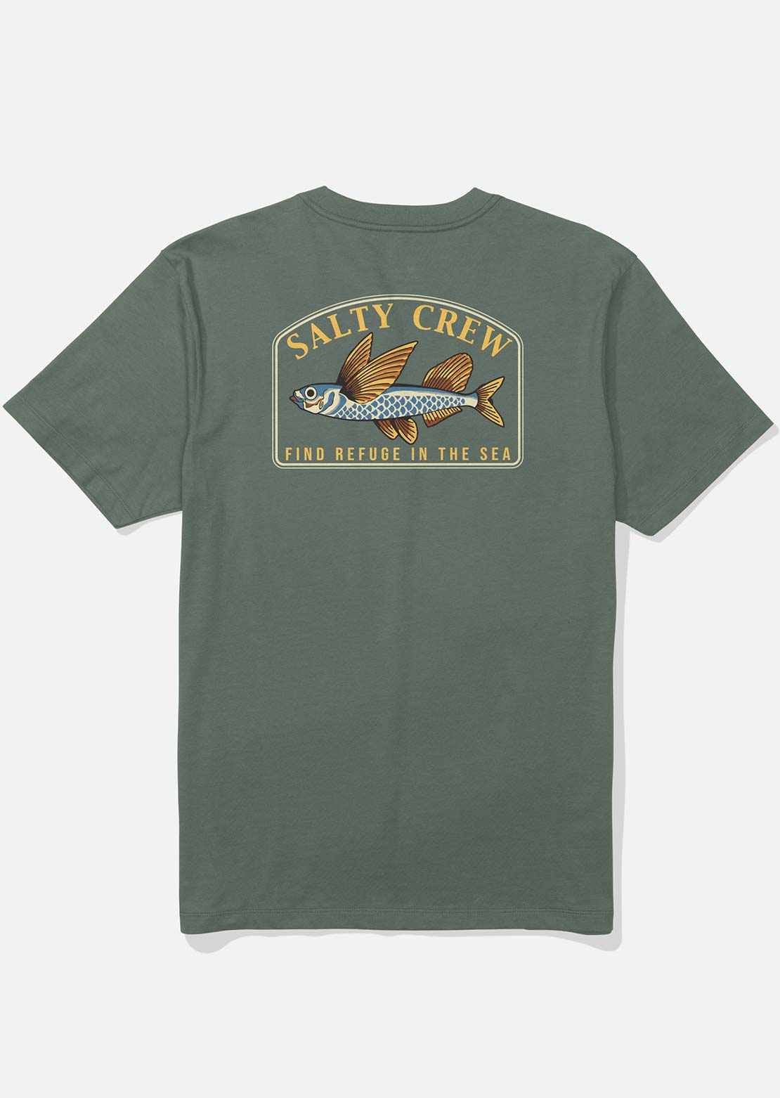 Salty Crew Men's Fly Home T-Shirt Leurel Wreath