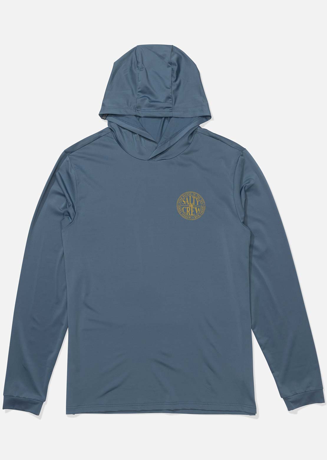 Salty Crew Men's Global Hood Sunshirt Pilot Blue