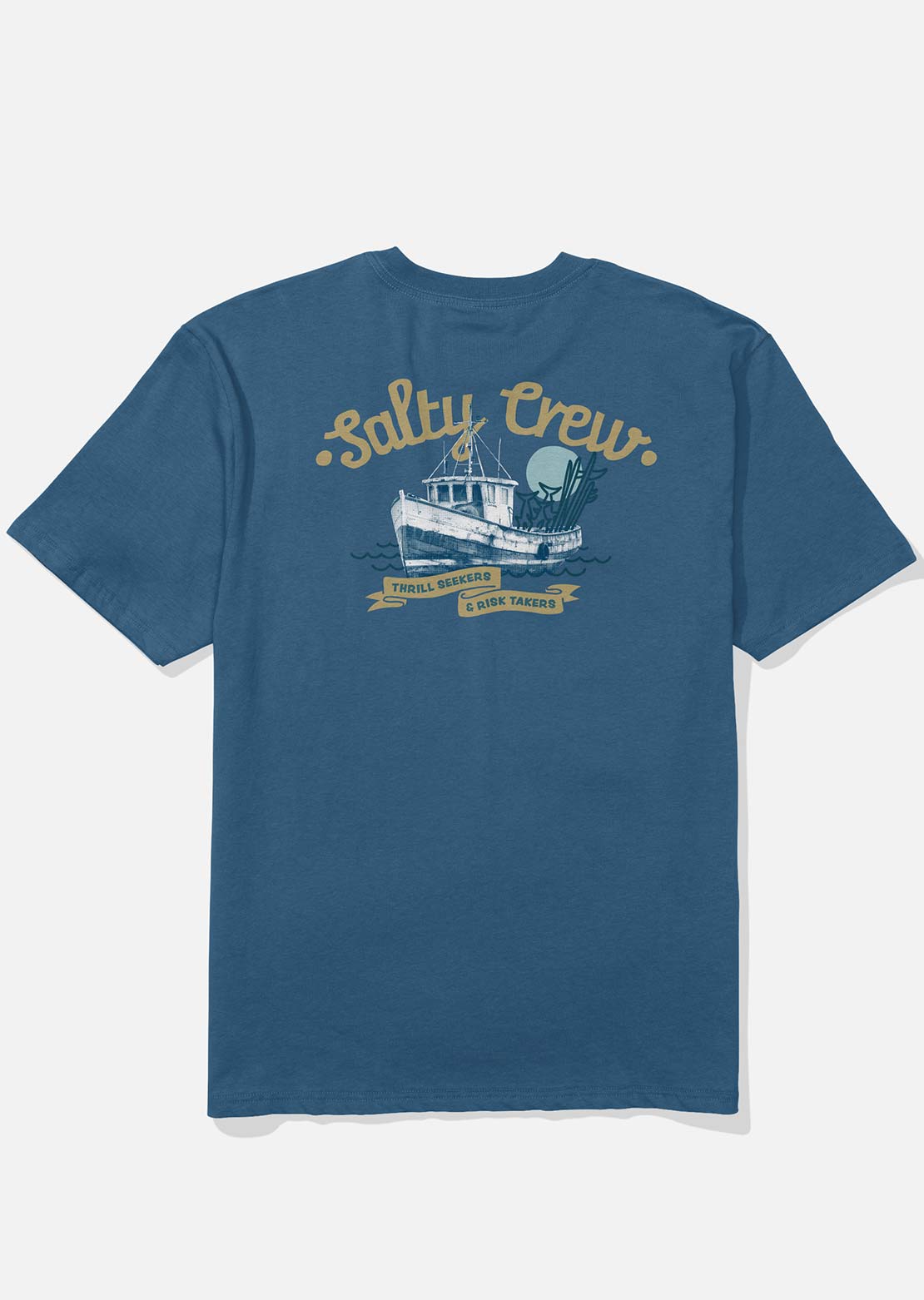 Salty Crew Men's Hauler Classic T-Shirt Cast Blue
