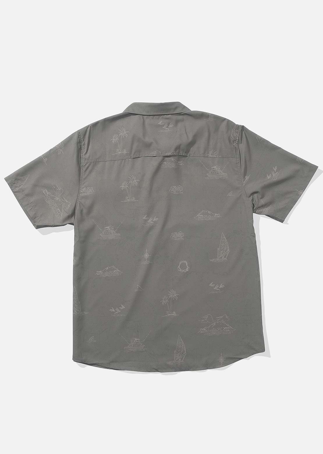 Salty Crew Men&#39;s Helmsman Tech Woven Button Up Shirt Olive