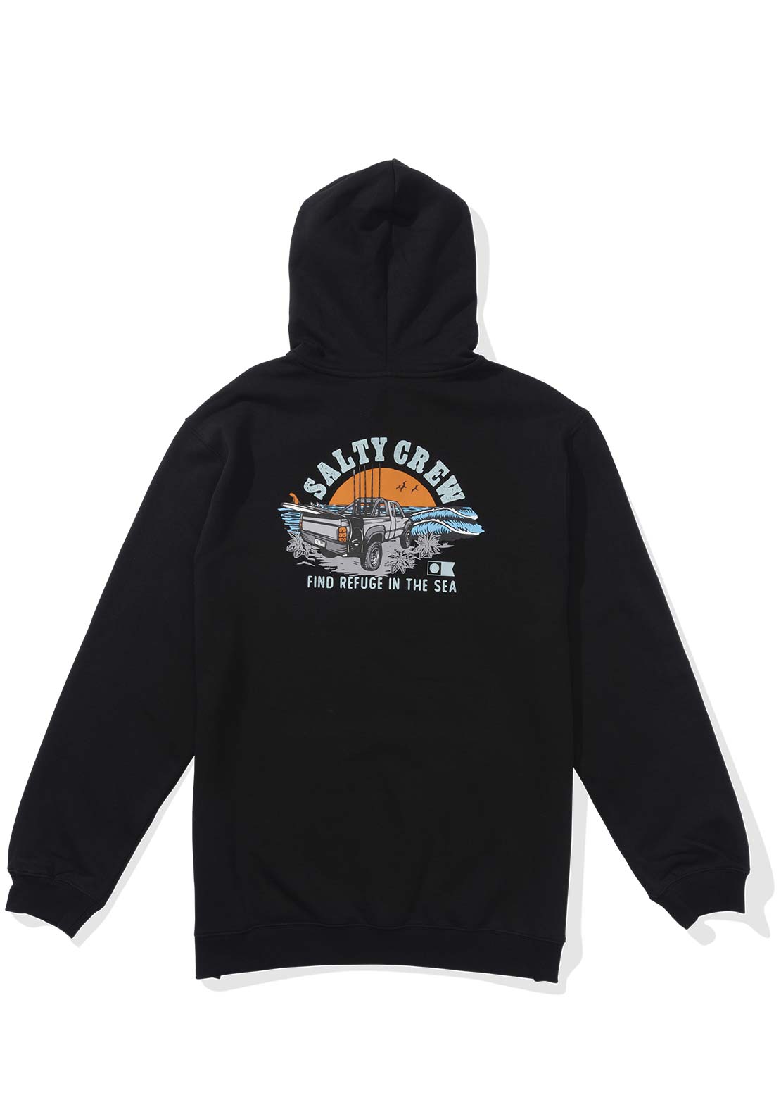 Salty Crew Men&#39;s Lifted Fleece Hood Black