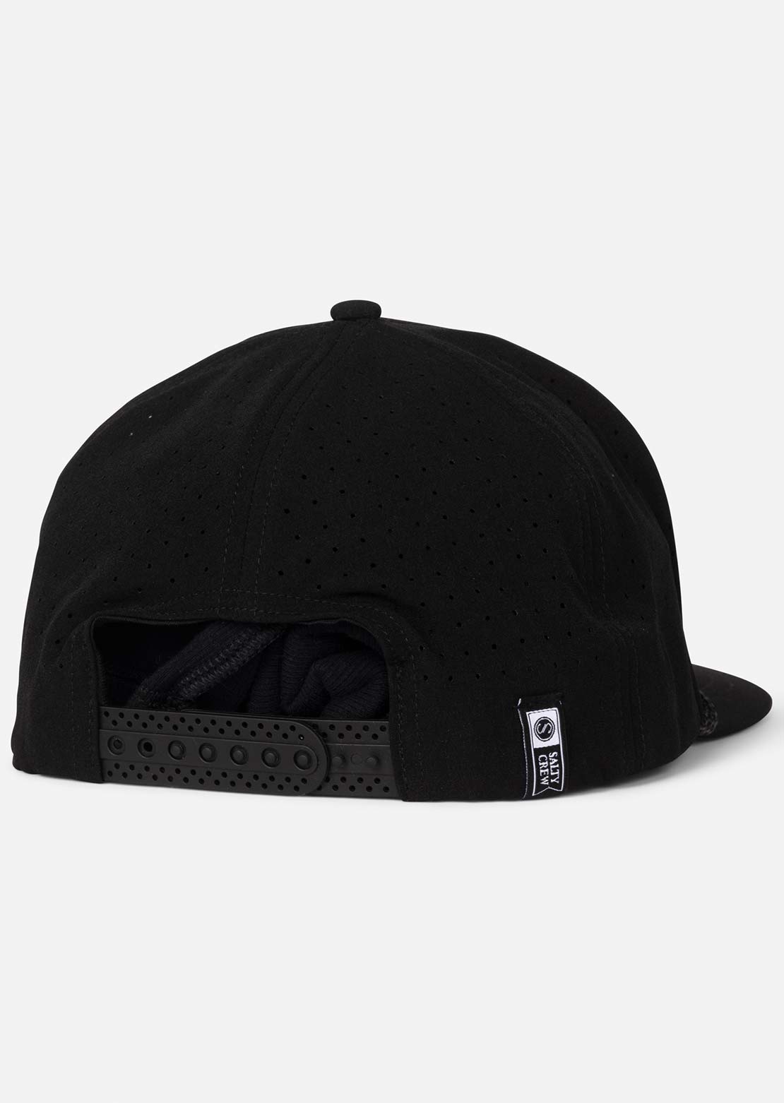 Salty Crew Men's Long Range Snapback Cap Black